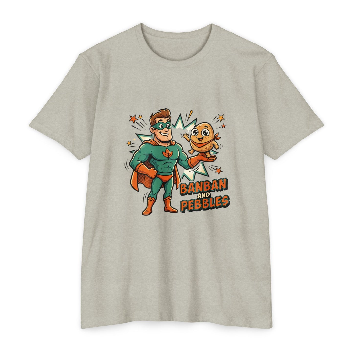 Banban and Pebbles Superhero Kids T-Shirt