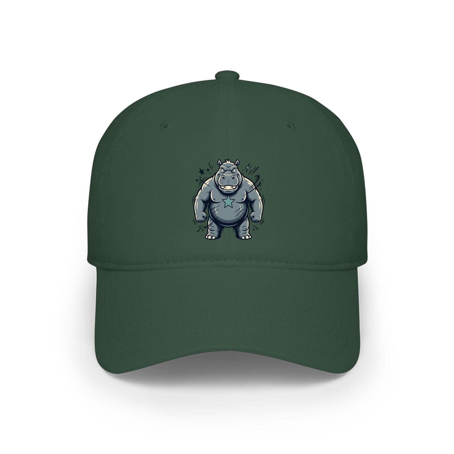 Cute Grumpy Monster Embroidered Baseball Cap