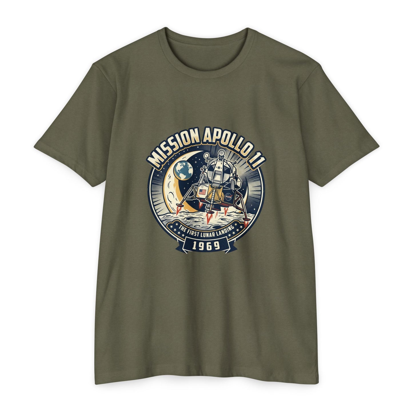 Apollo 11 Moon Landing T-Shirt — Mission Apollo 11 1969 Lunar Module Retro Tee