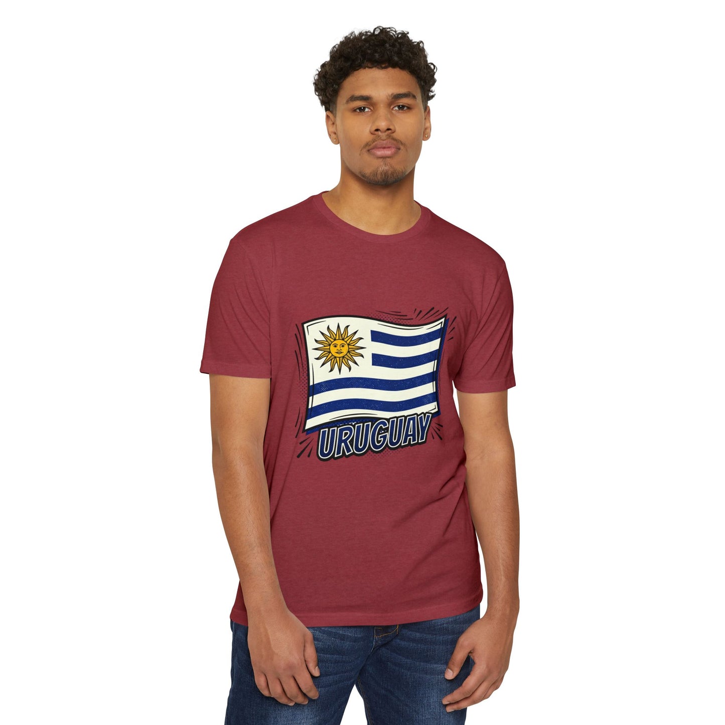 Uruguay Flag Retro Sun & Stripes T-Shirt