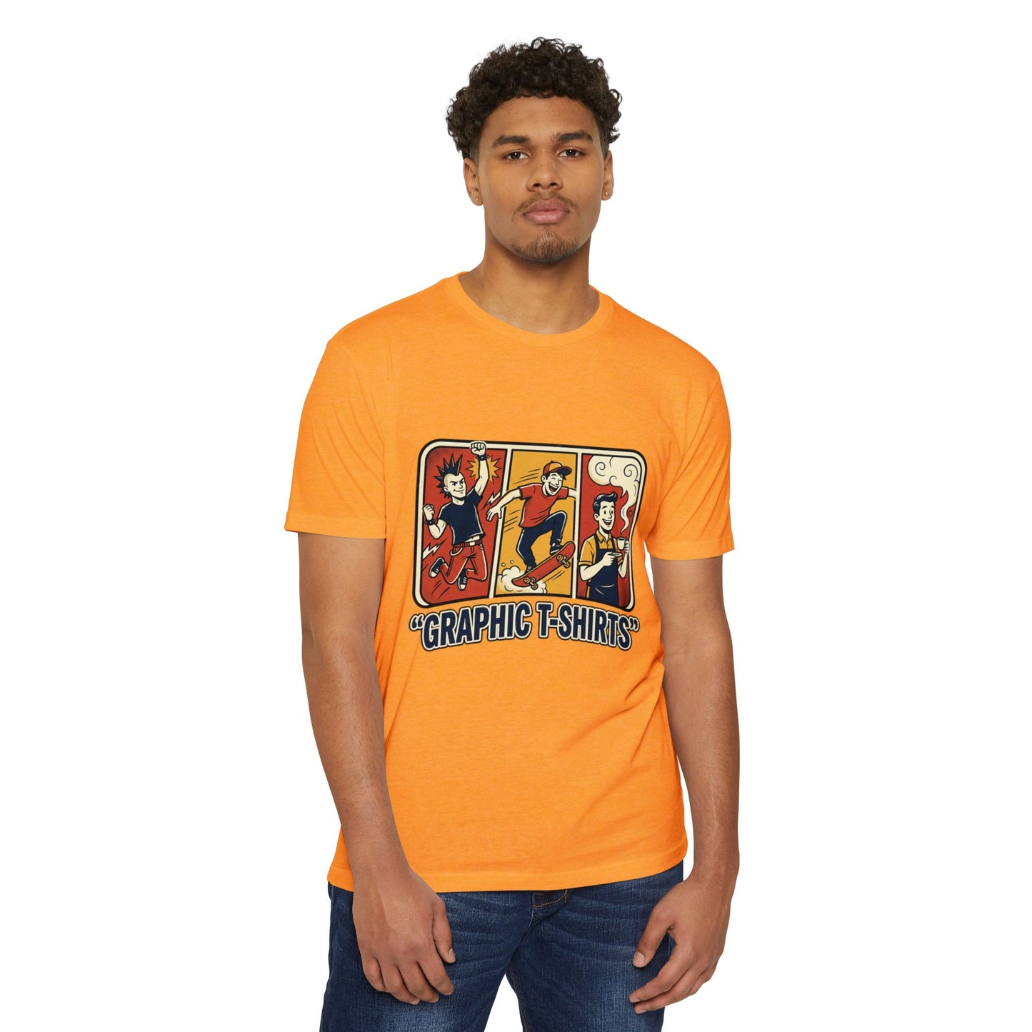 Retro Skateboard Graphic T-Shirt — Vintage Cartoon Skate Tee