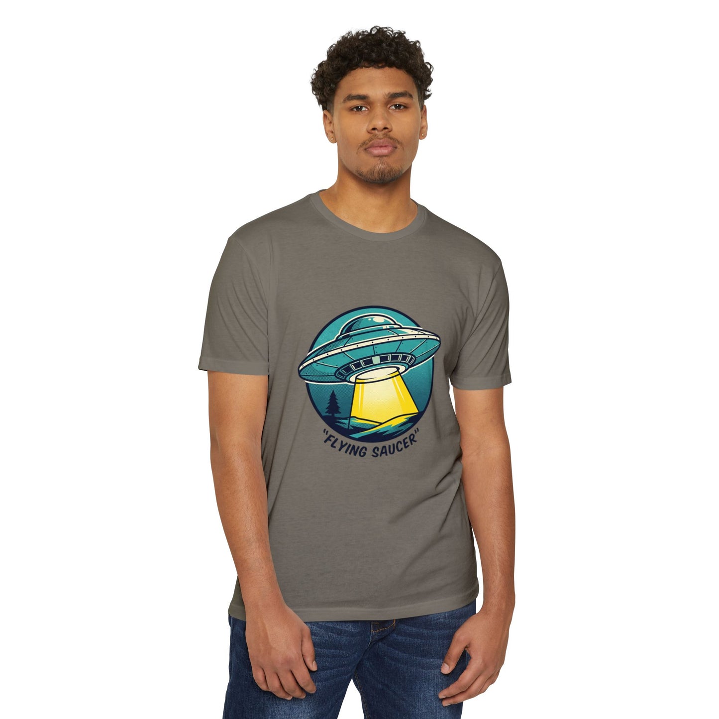 Retro Flying Saucer UFO T-Shirt — Vintage Space Graphic Tee