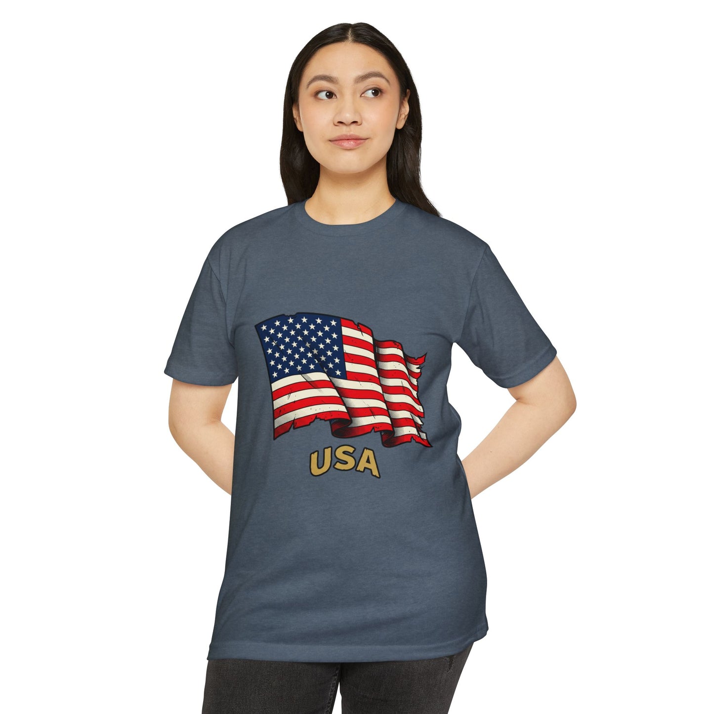 Vintage American Flag T-Shirt — USA Flag Graphic Tee