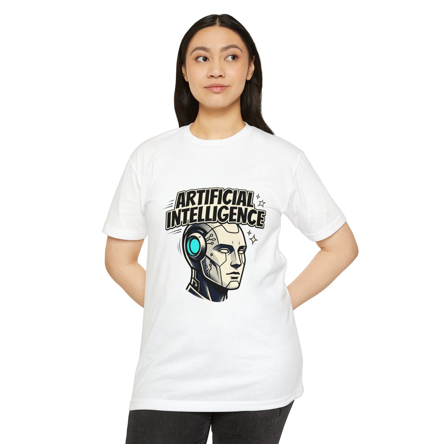 Artificial Intelligence Robot Tee — AI Head Graphic T-Shirt