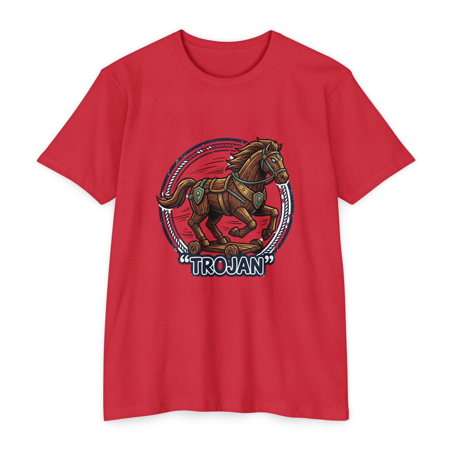 Trojan Horse Vintage Equestrian Logo T-Shirt
