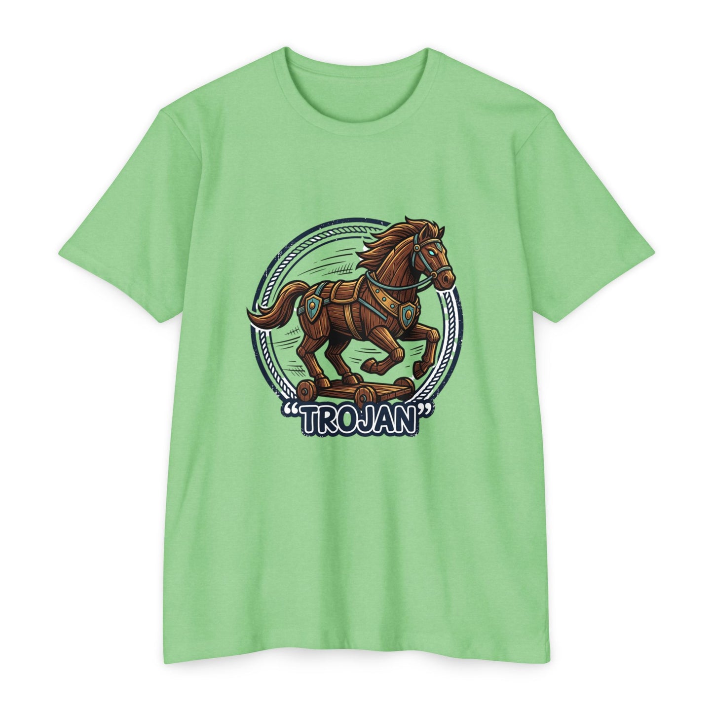 Trojan Horse Vintage Equestrian Logo T-Shirt