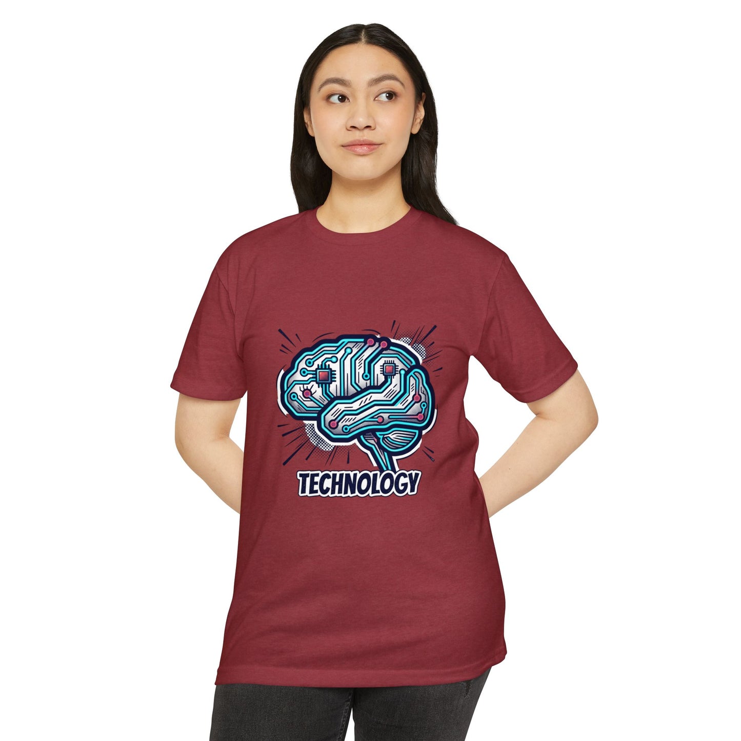 Tech Circuit Brain T-Shirt — Technology Graphic Tee