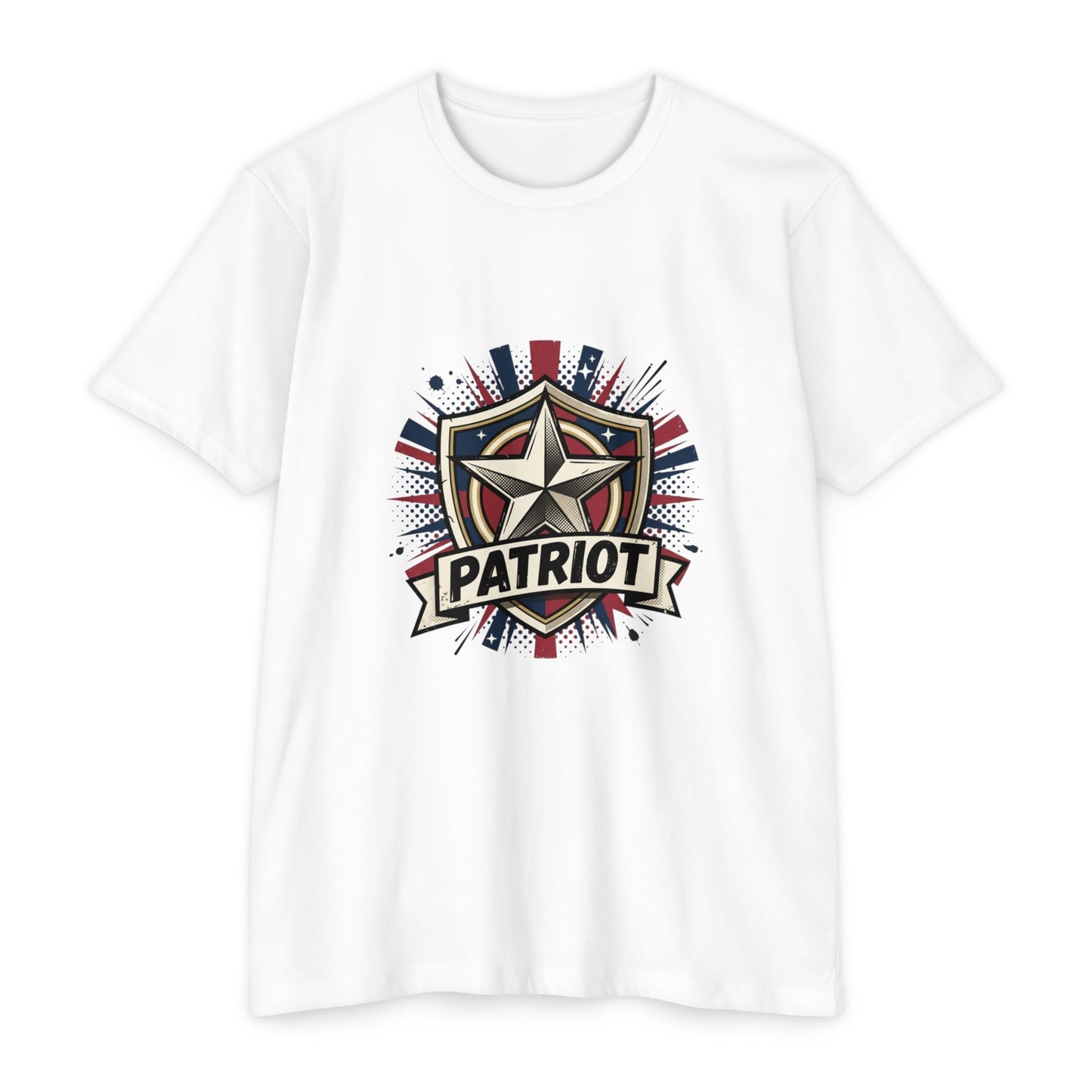 Patriot Shield T-Shirt — Vintage American Star Graphic Tee