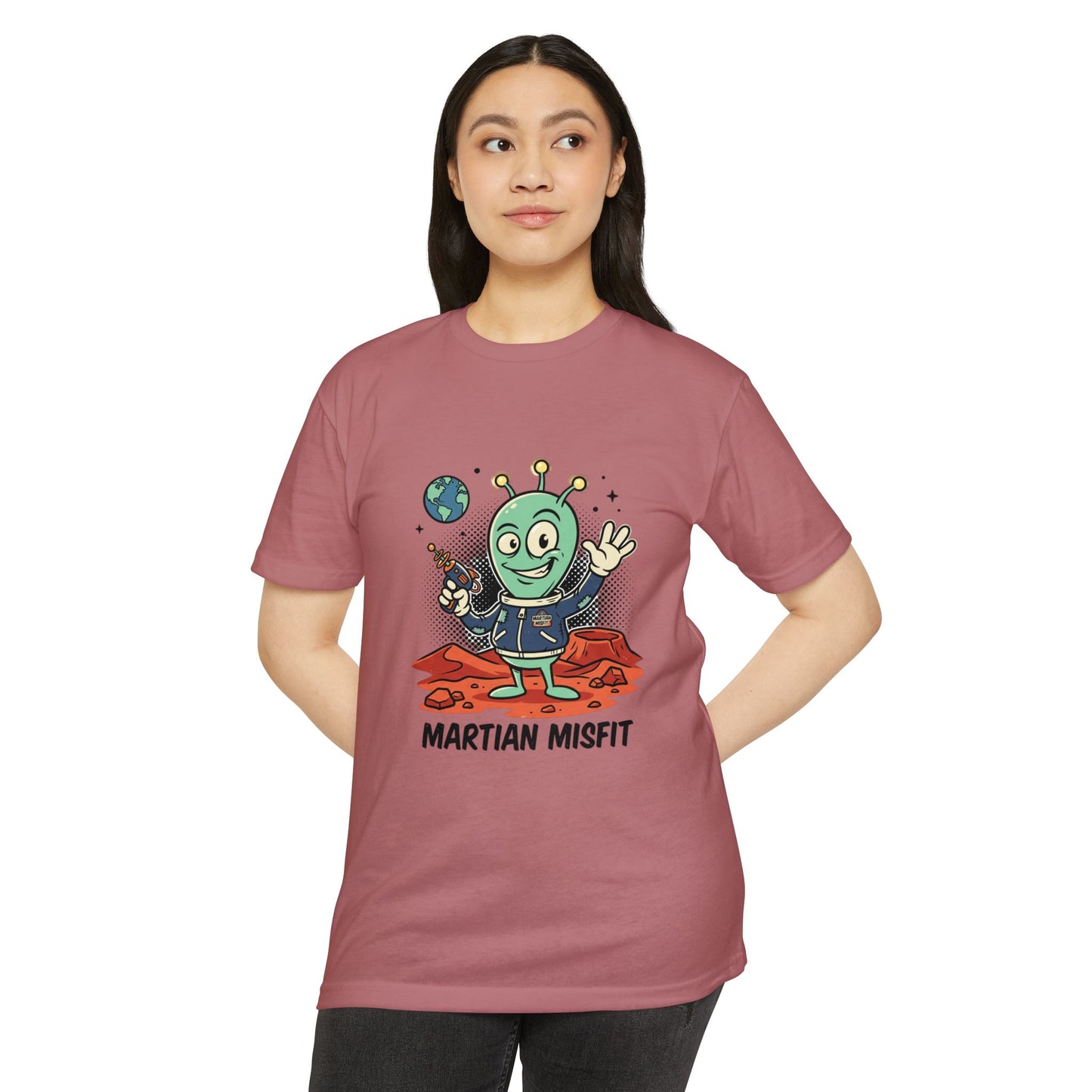 Martian Misfit Retro Alien T-Shirt — Cute Space Graphic Tee