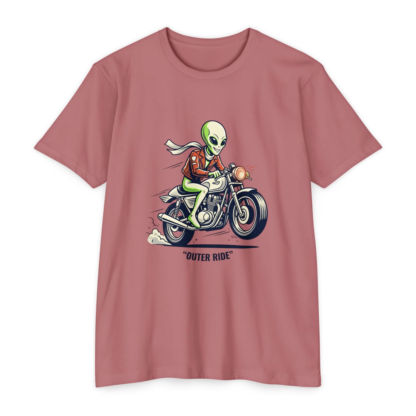 Alien Motorcyclist "Outer Ride" T-Shirt