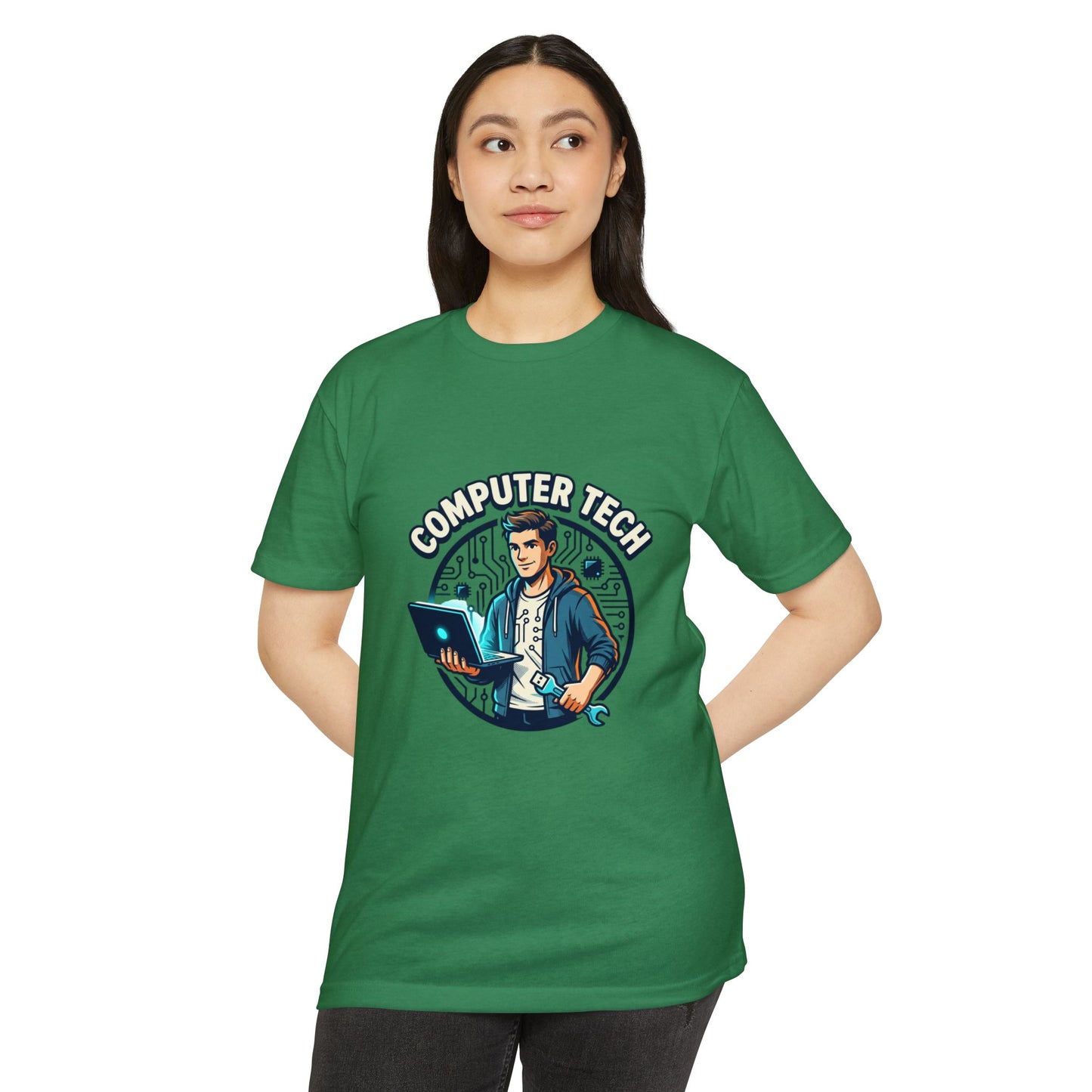 Computer Tech T-Shirt — Retro IT Technician Graphic Tee