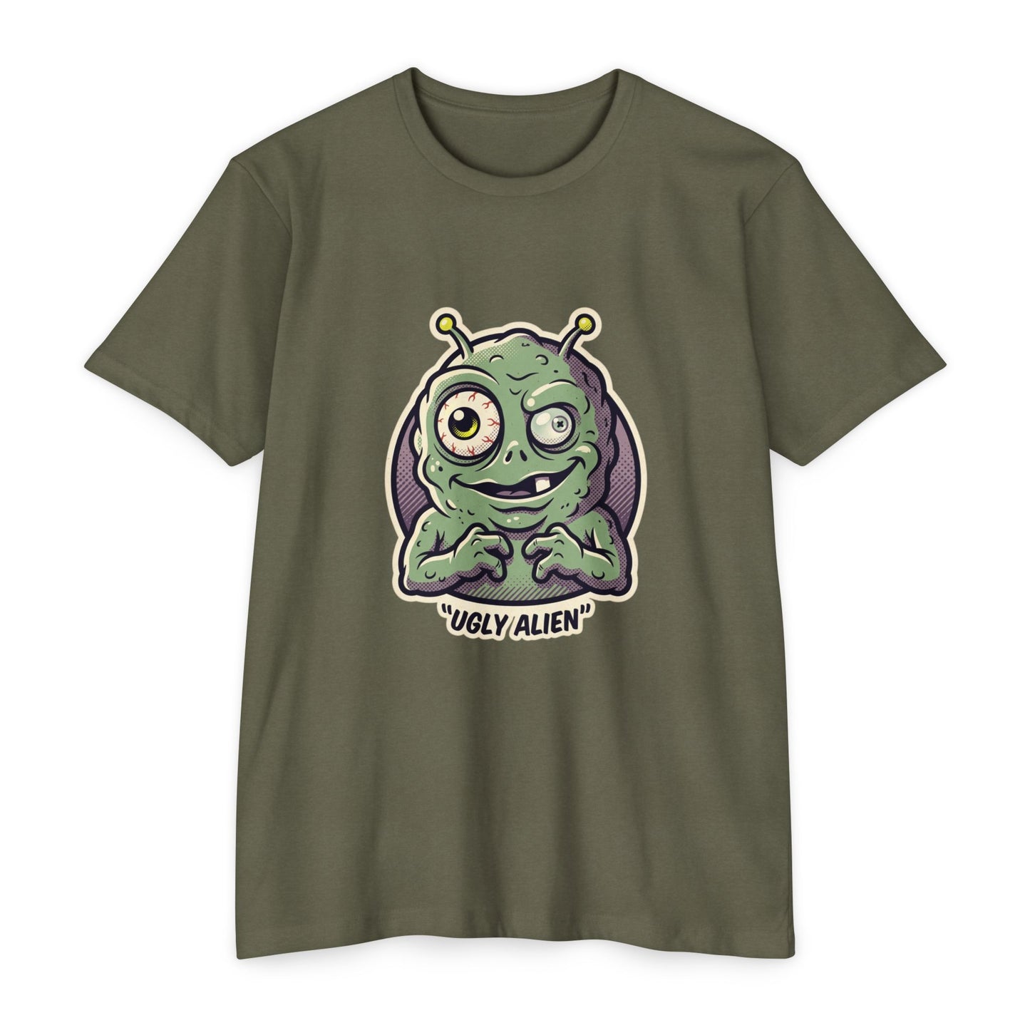 Funny Ugly Alien T-Shirt — Cartoon Graphic Tee
