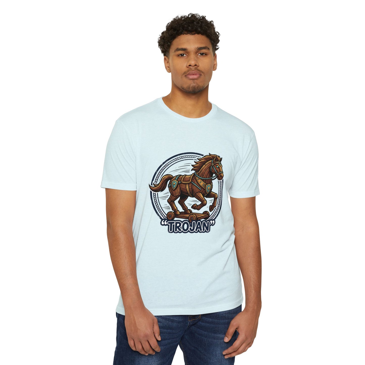Trojan Horse Vintage Equestrian Logo T-Shirt