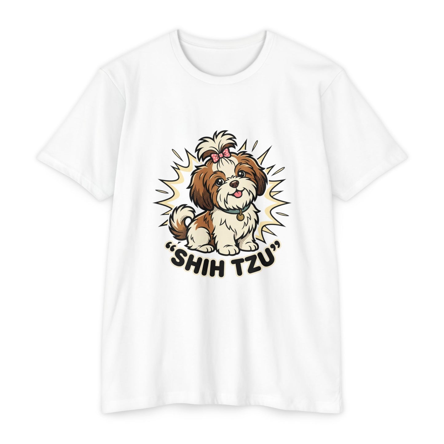 Shih Tzu Cute Cartoon T-Shirt — Adorable Dog Lover Tee