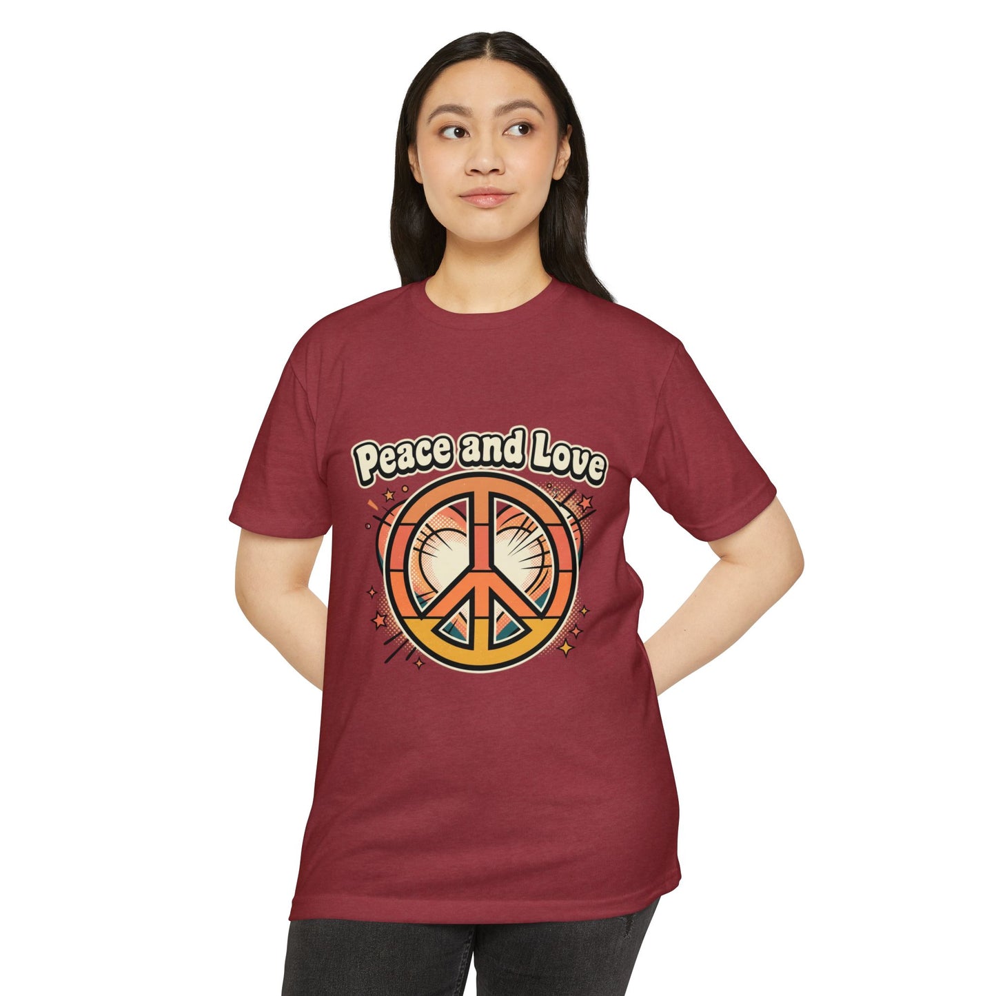Peace and Love Vintage Peace Sign T-Shirt