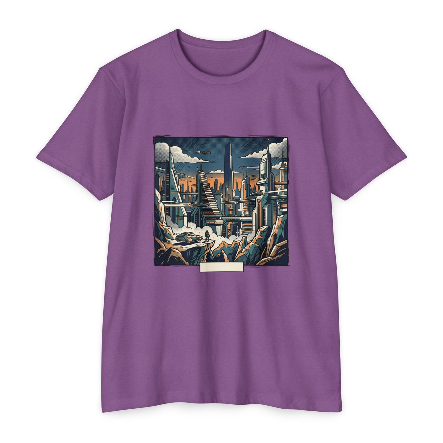 Futuristic Cityscape Retro Sci‑Fi T-Shirt — Retro Sci‑Fi Landscape Tee