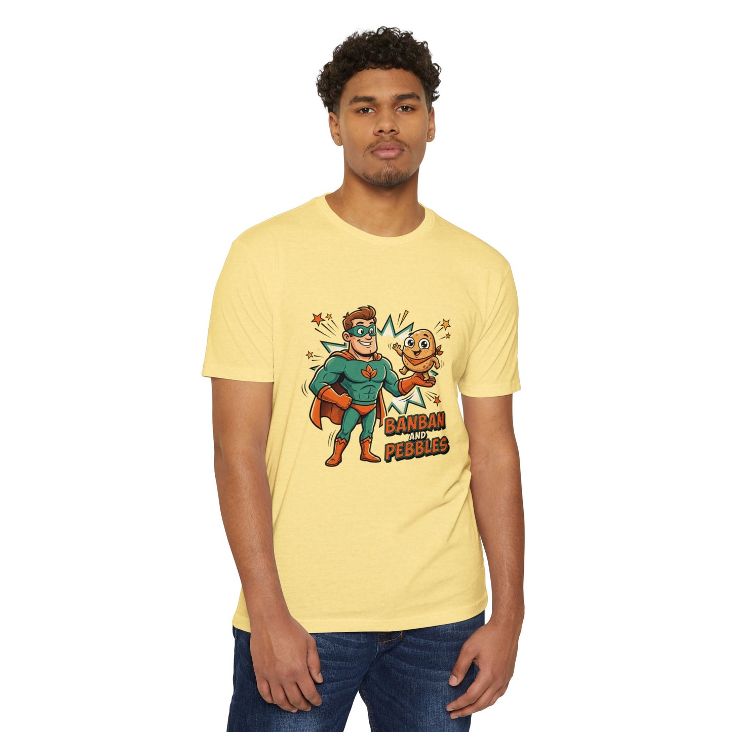 Banban and Pebbles Superhero Kids T-Shirt
