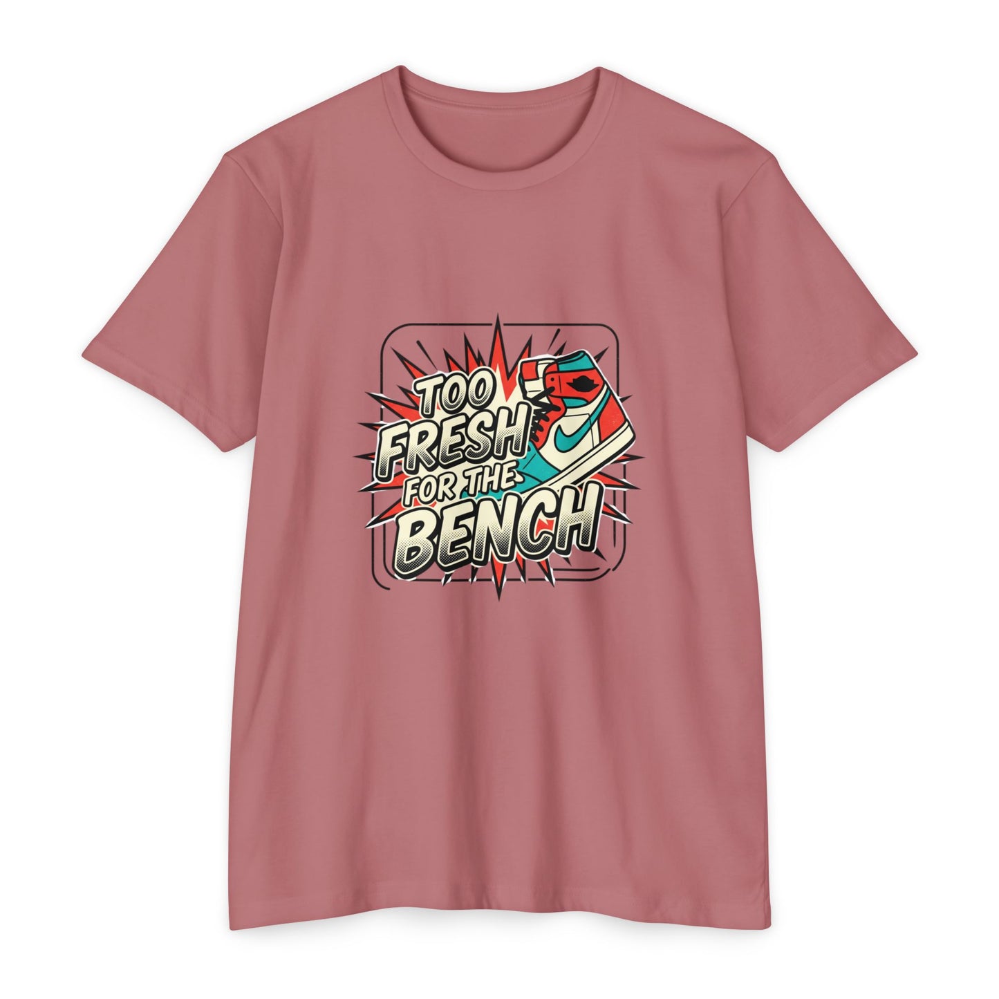 Too Fresh For The Bench Retro Sneaker T-Shirt