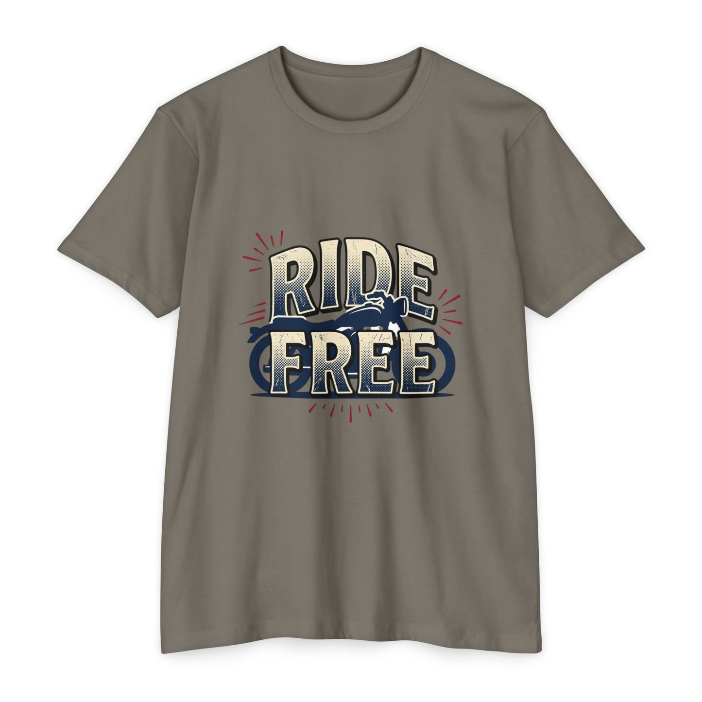 Ride Free Motorcycle T-Shirt — Vintage Biker Graphic Tee