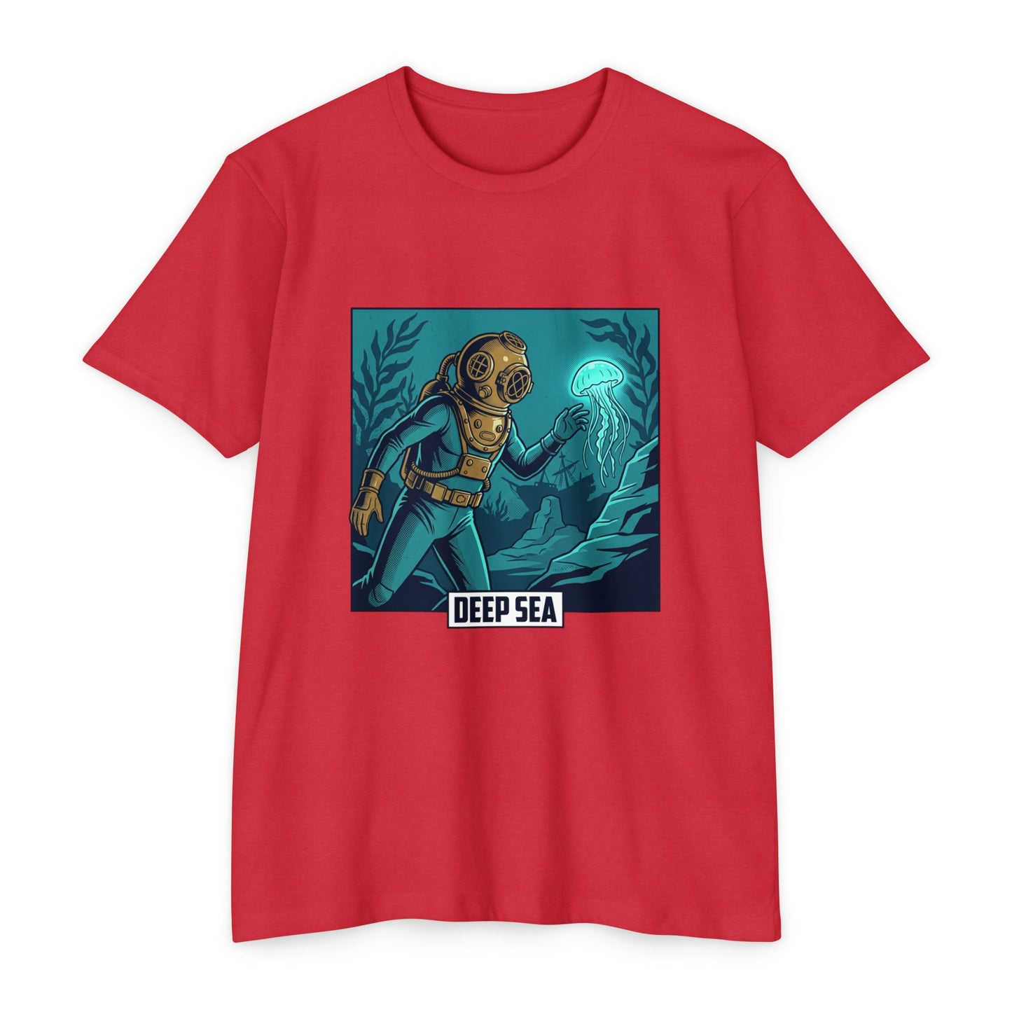Deep Sea Diver Vintage Helmet Scuba T-Shirt