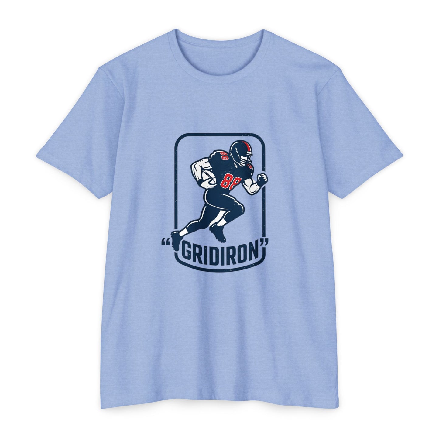 Gridiron Football Player T-Shirt — Retro Helmet Design