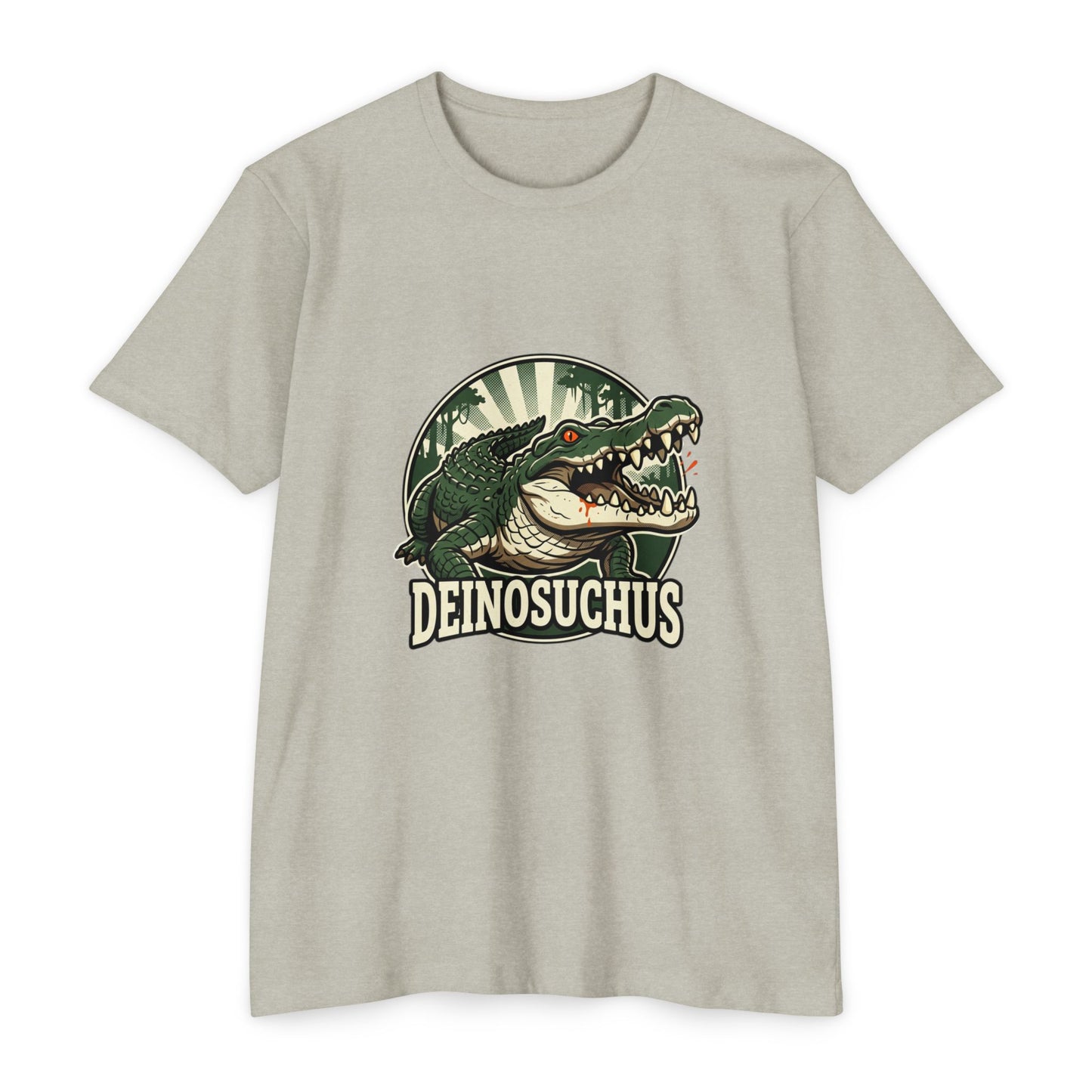 Deinosuchus Alligator Retro Fossil Graphic T-Shirt