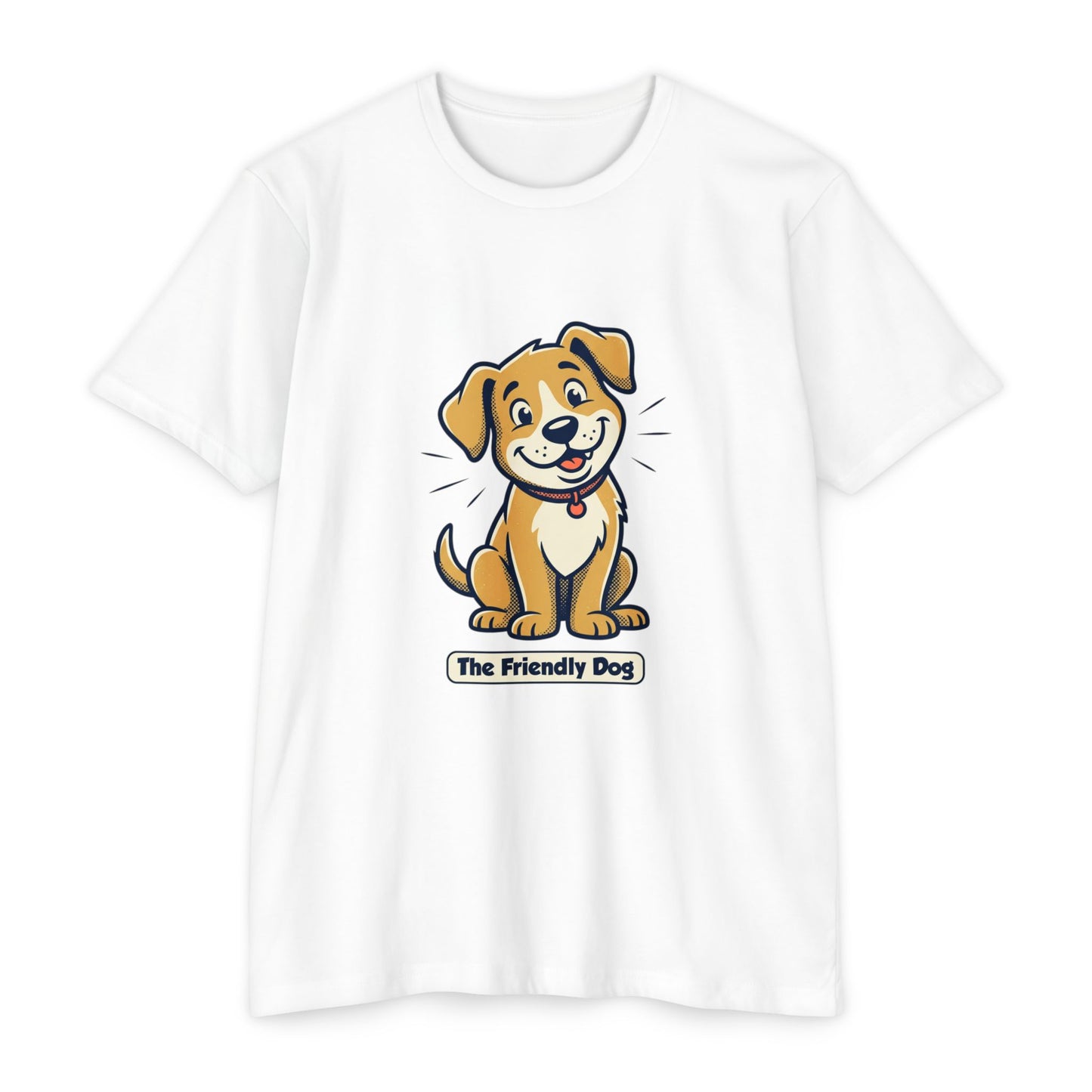 Friendly Dog T-Shirt – Cute Cartoon Puppy "The Friendly Dog" Tee