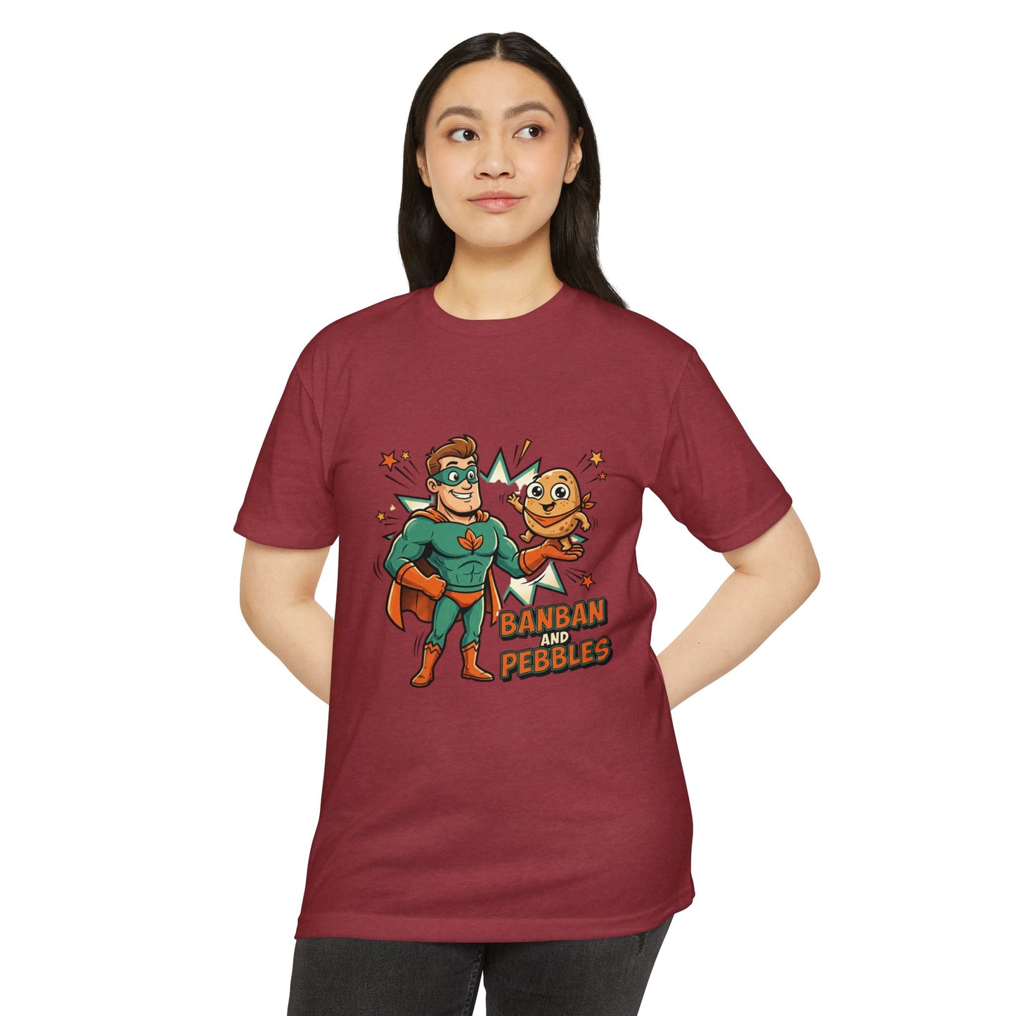 Banban and Pebbles Superhero Kids T-Shirt