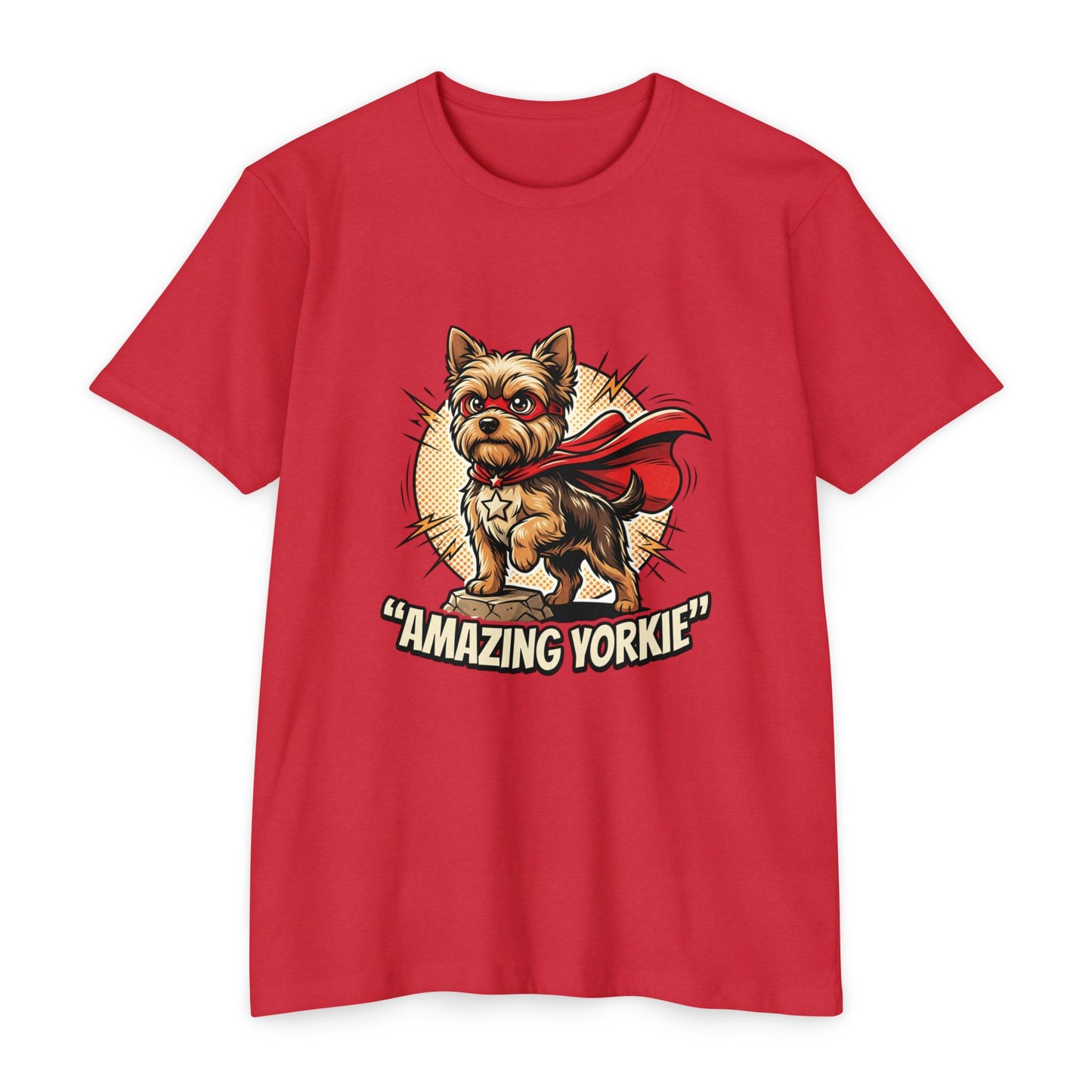 Yorkie Superhero T-Shirt — Cute Yorkshire Terrier Graphic Tee