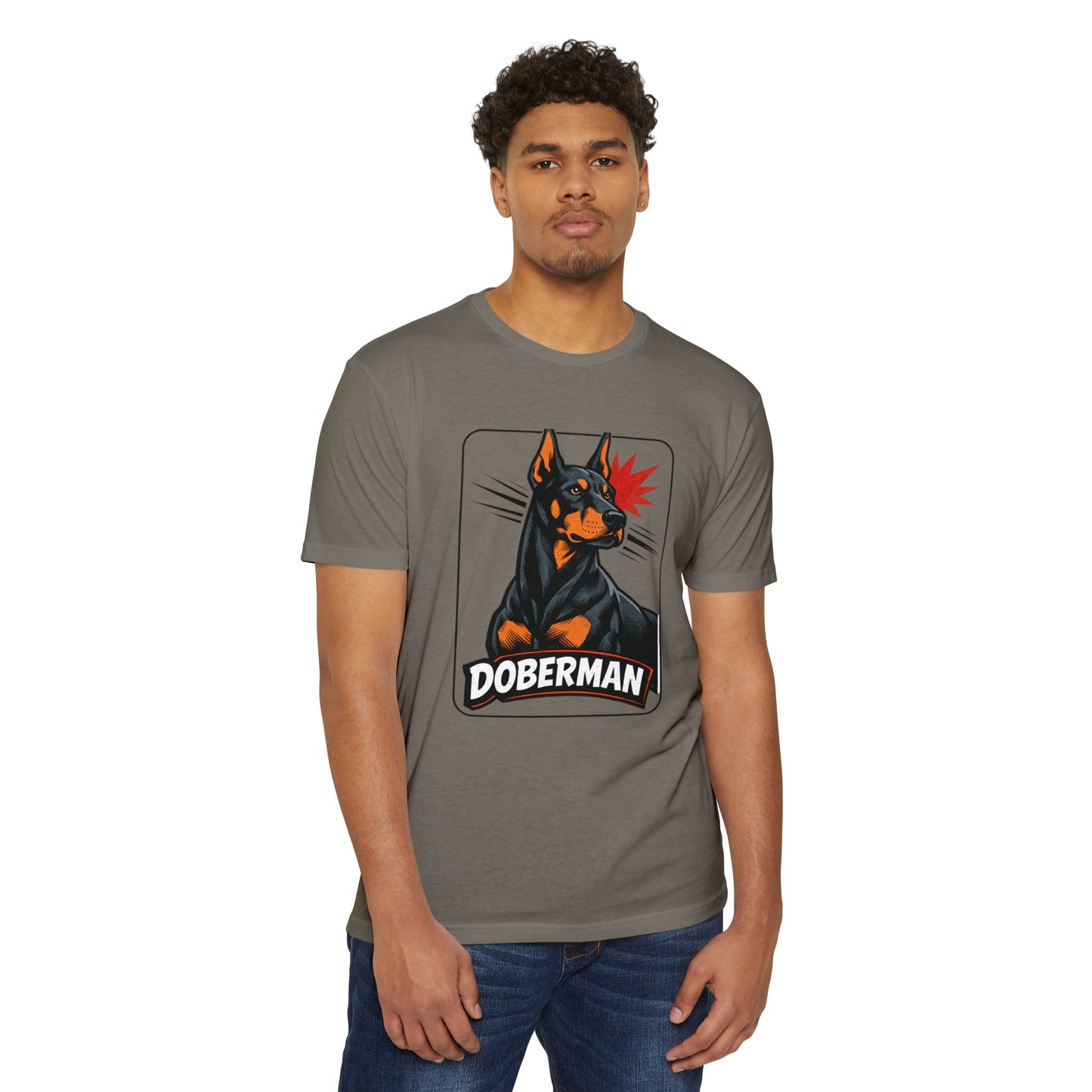 Doberman Graphic T-Shirt — Bold Vintage Canine Design