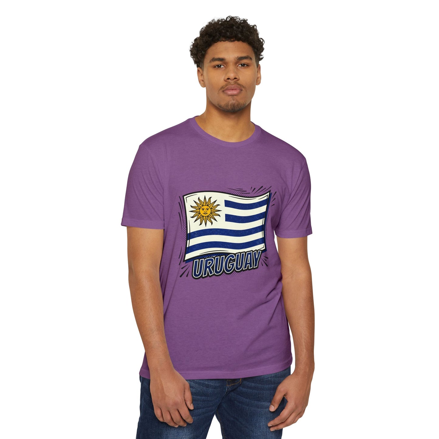 Uruguay Flag Retro Sun & Stripes T-Shirt