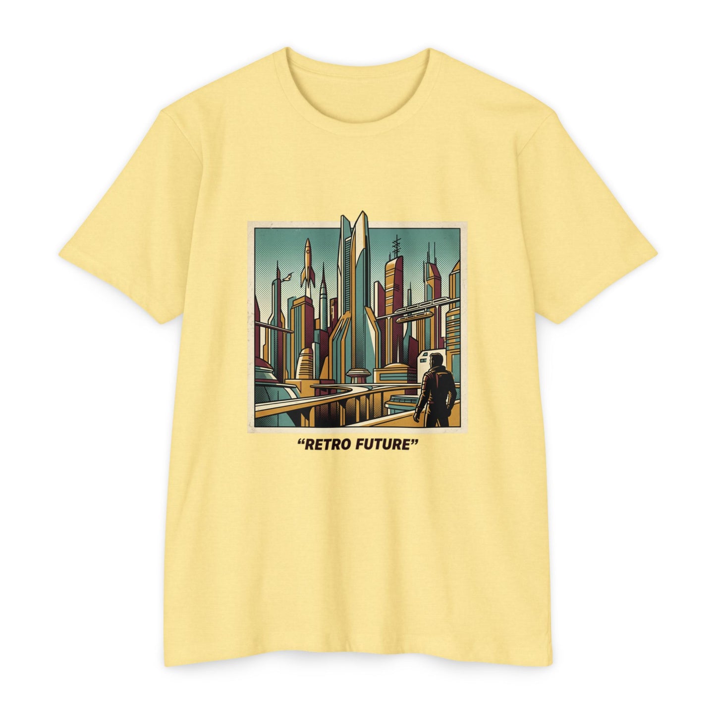 Retro Future Vintage Sci‑Fi City T‑Shirt