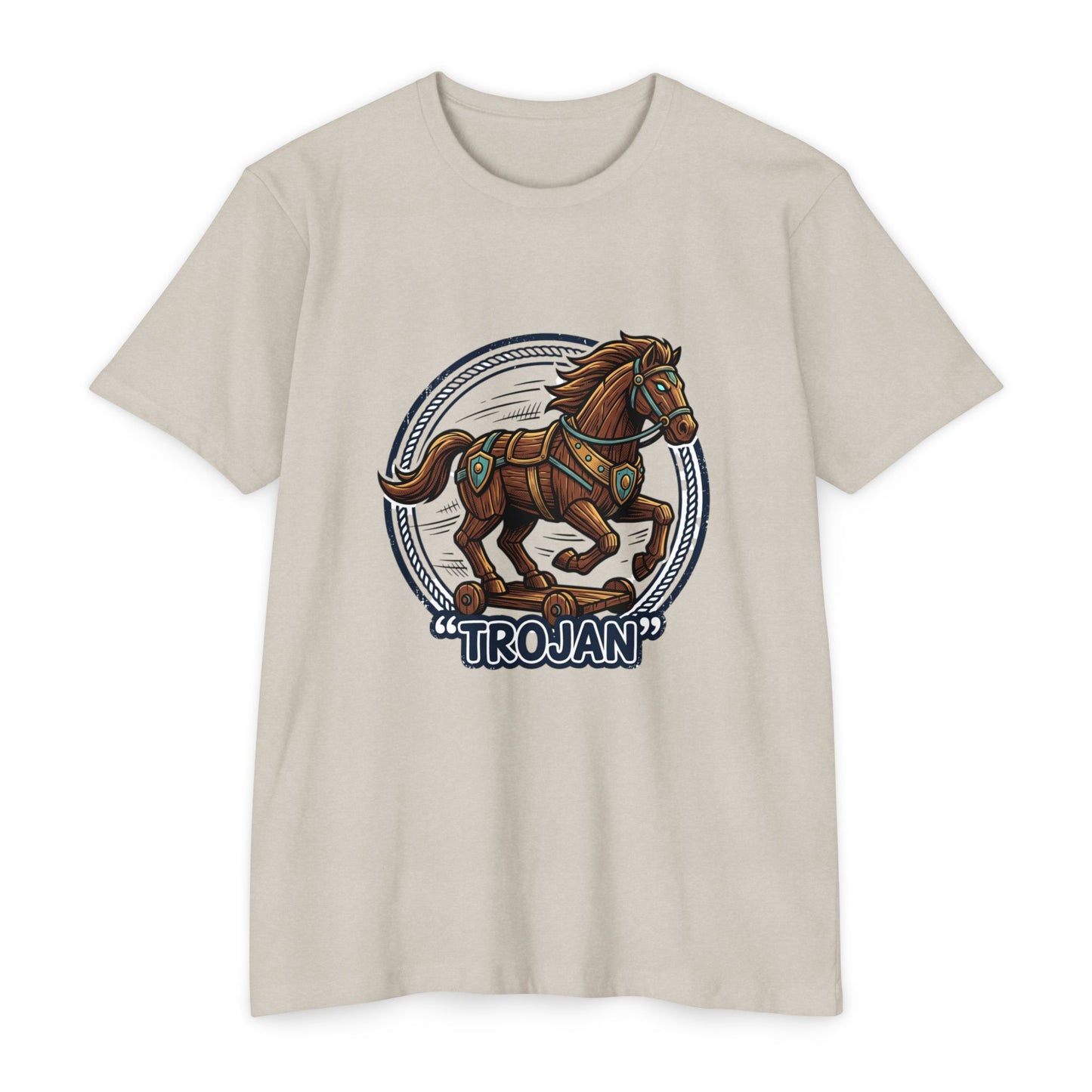 Trojan Horse Vintage Equestrian Logo T-Shirt