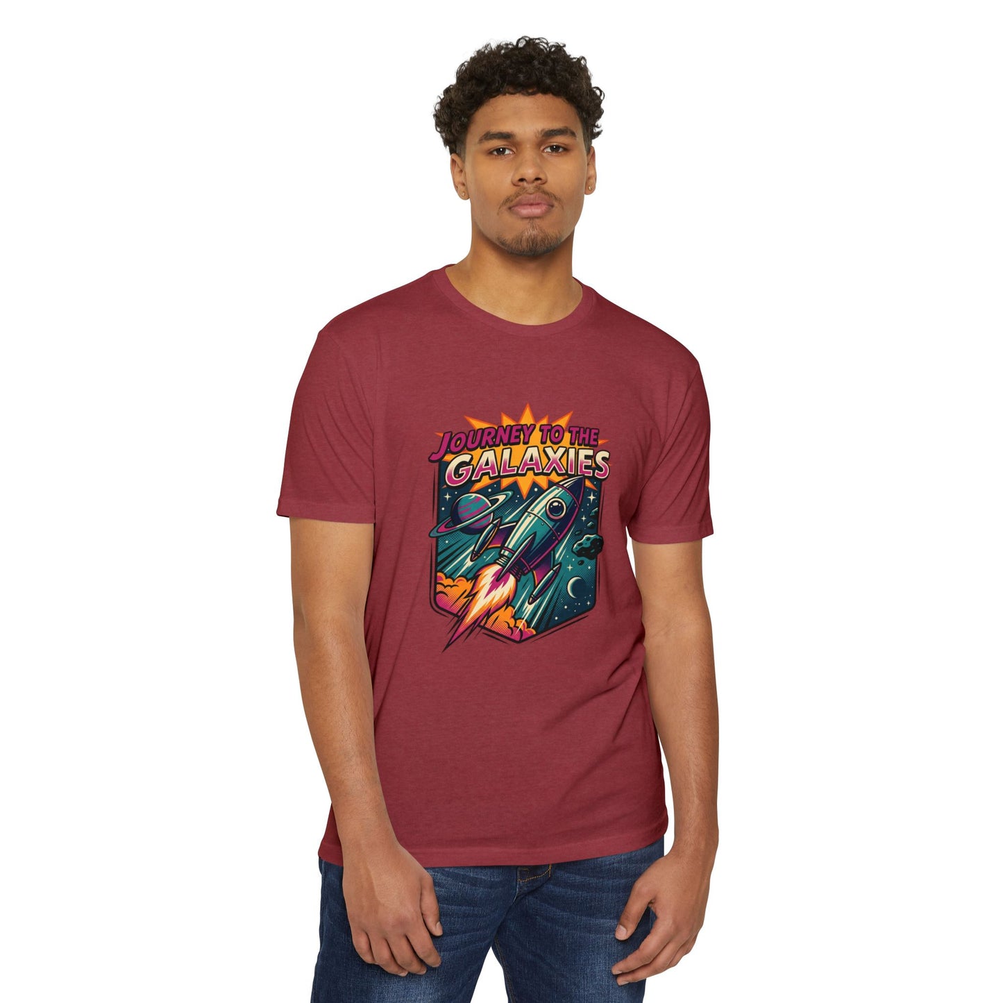 Journey to the Galaxies T-Shirt — Retro Rocket Space Tee