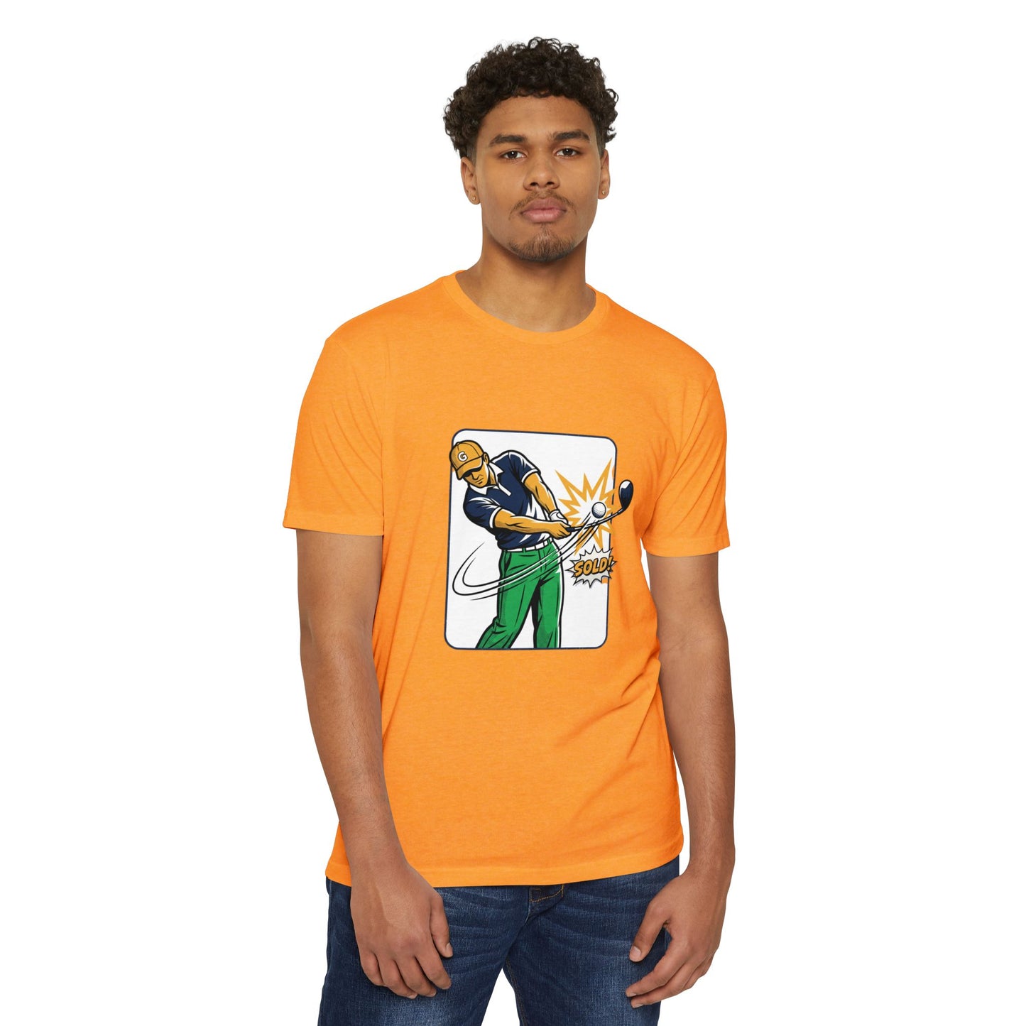 Solid Golfer Illustration Golf Swing T-Shirt