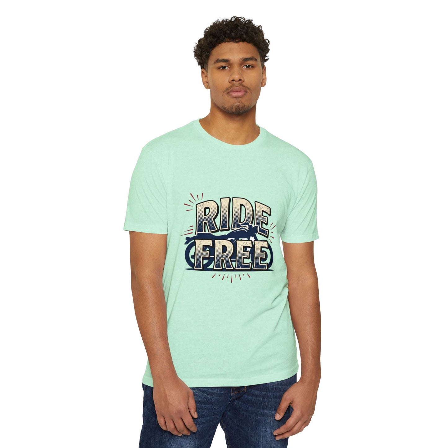 Ride Free Motorcycle T-Shirt — Vintage Biker Graphic Tee