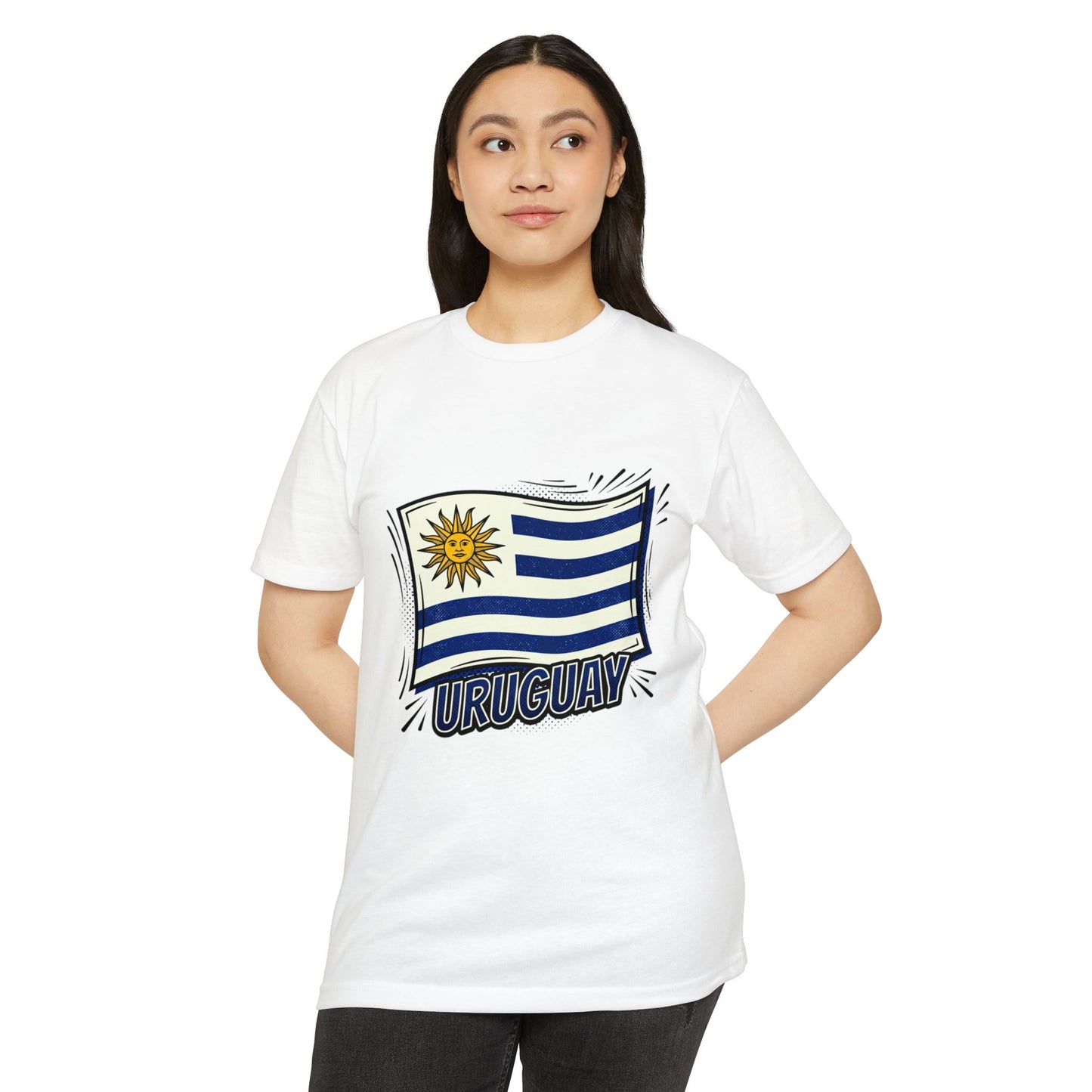 Uruguay Flag Retro Sun & Stripes T-Shirt