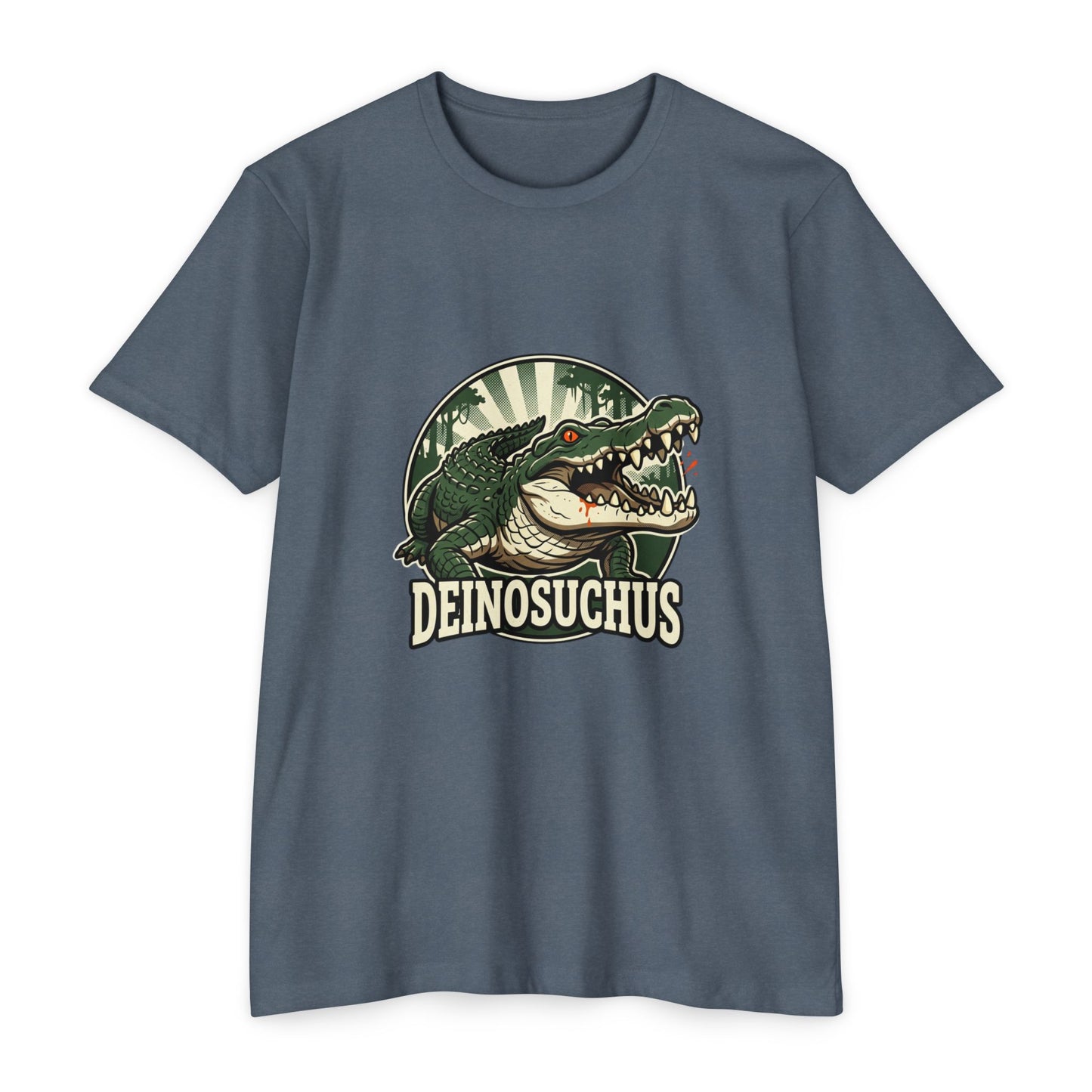 Deinosuchus Alligator Retro Fossil Graphic T-Shirt