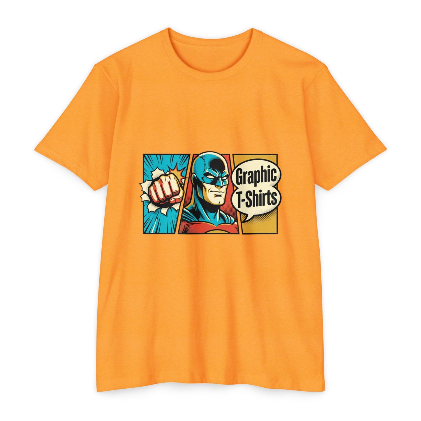 Retro Comic Superhero T-Shirt — Pop Art Graphic Tee