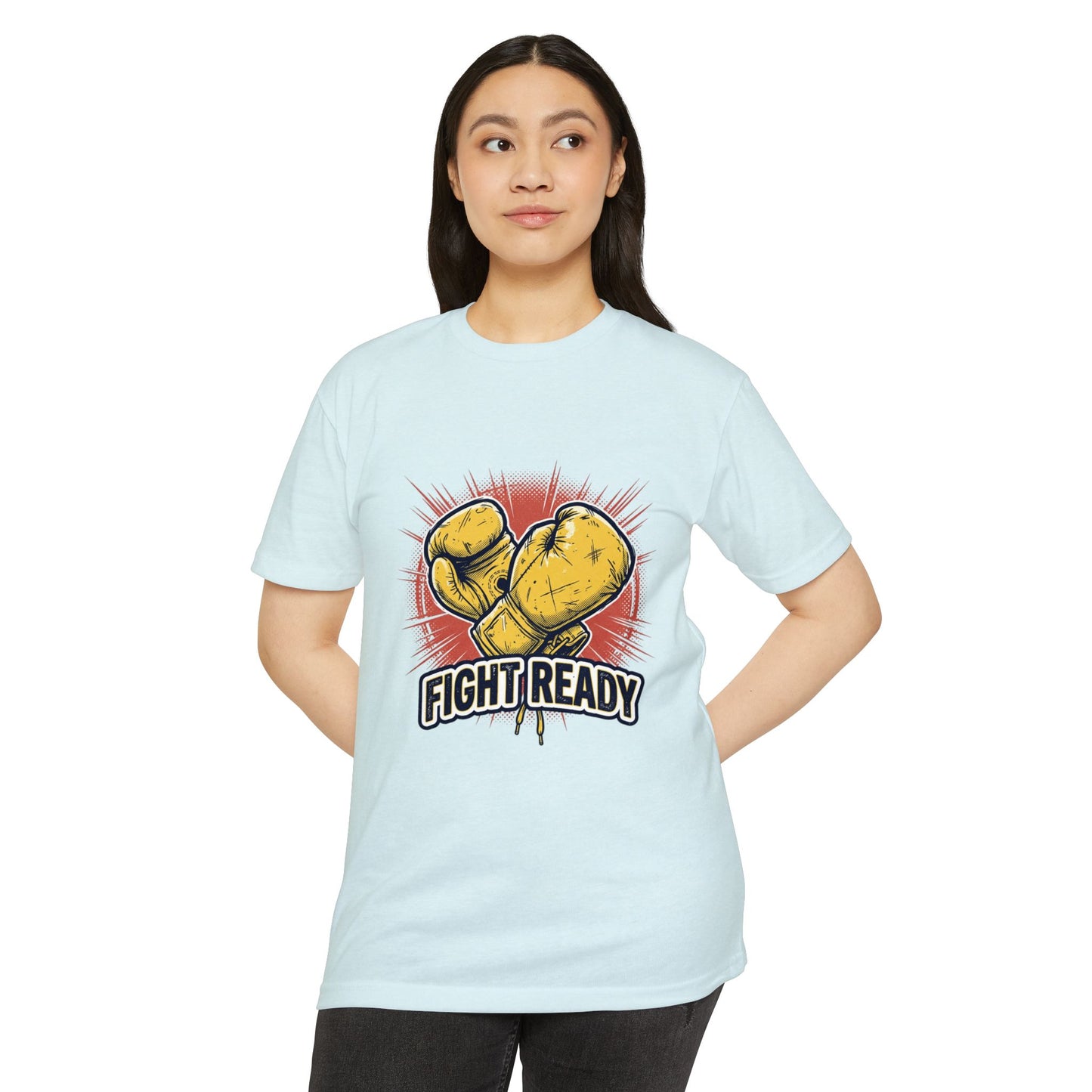 Fight Ready Boxing T-Shirt — Vintage Yellow Gloves Graphic Tee