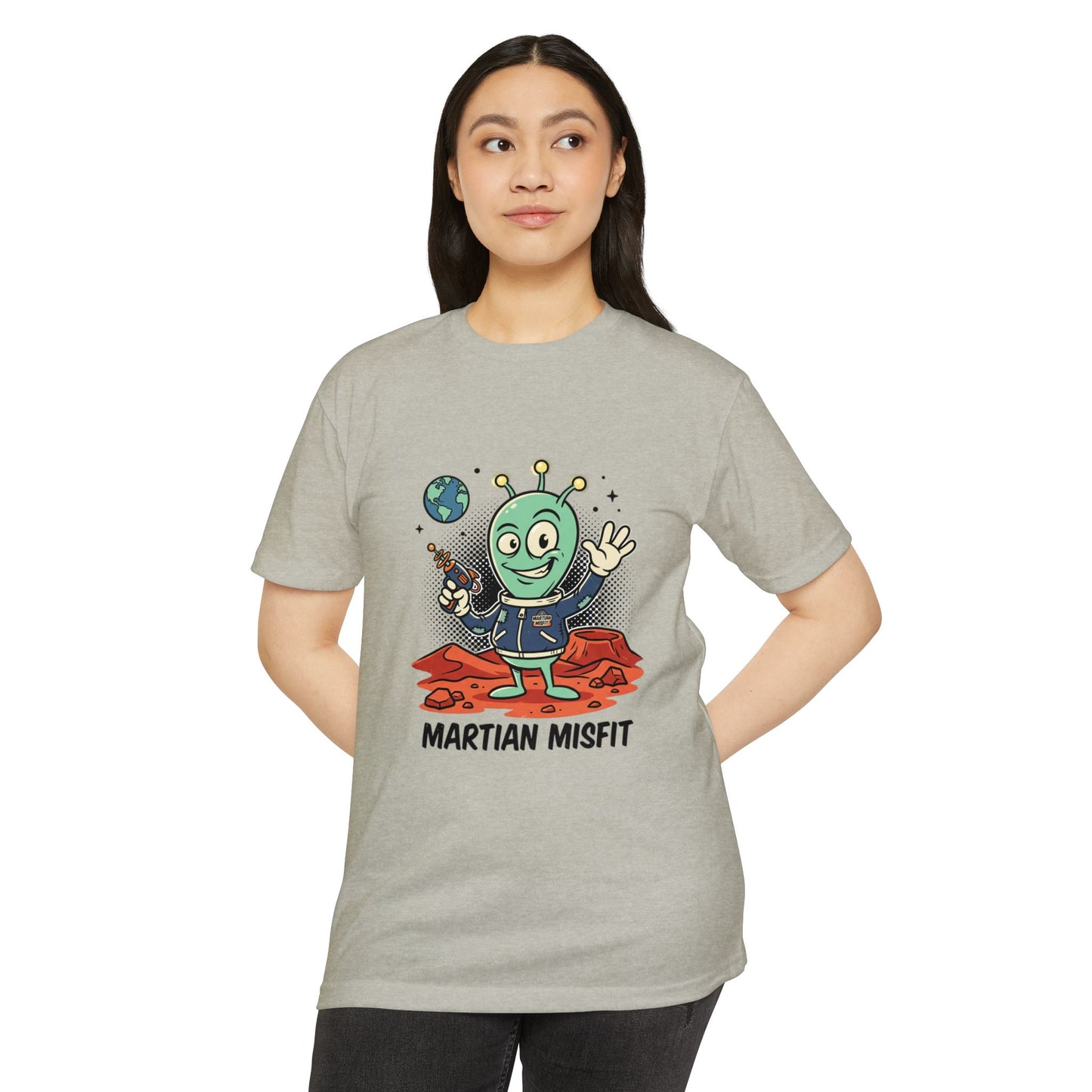 Martian Misfit Retro Alien T-Shirt — Cute Space Graphic Tee