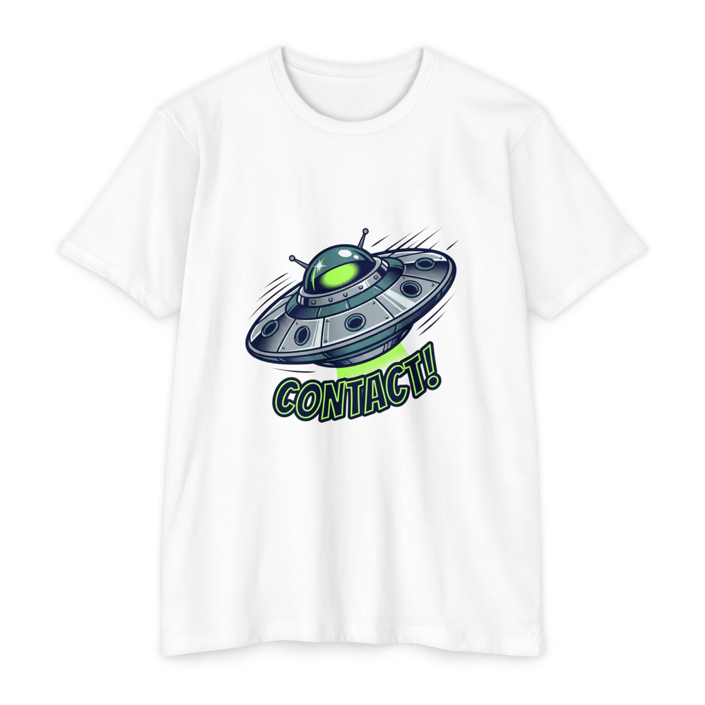 UFO Contact T-Shirt — Alien Spaceship Graphic Tee