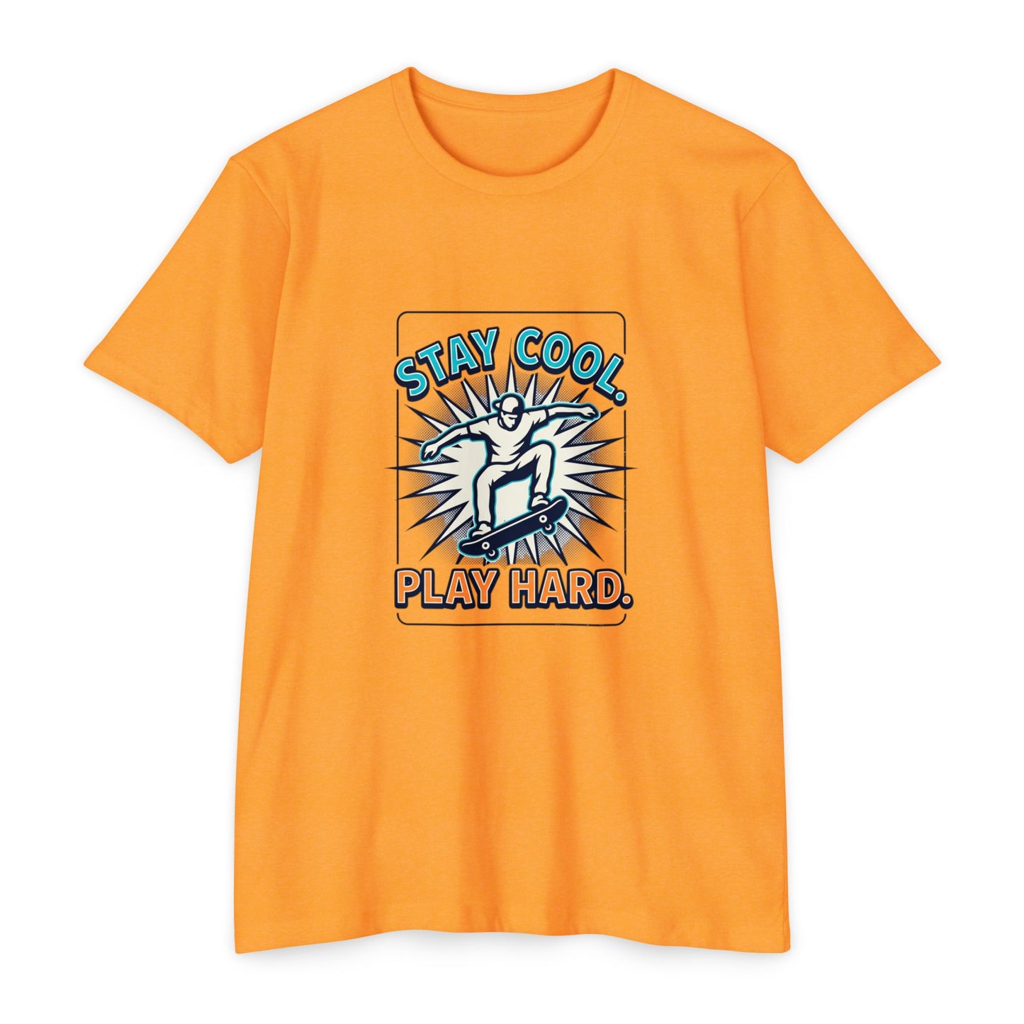 Stay Cool Play Hard Skateboard T-Shirt
