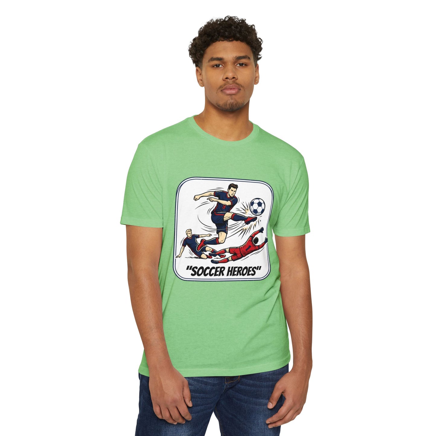 Soccer Heroes T-Shirt — Vintage Comic Soccer Graphic Tee