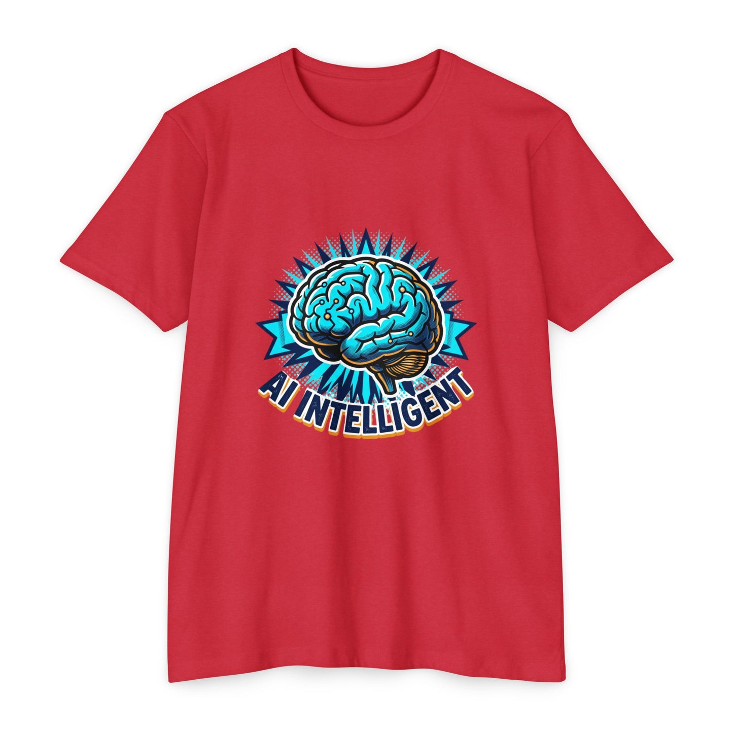 AI Intelligent Brain Graphic T-Shirt — Futuristic Tech Design for AI Enthusiasts