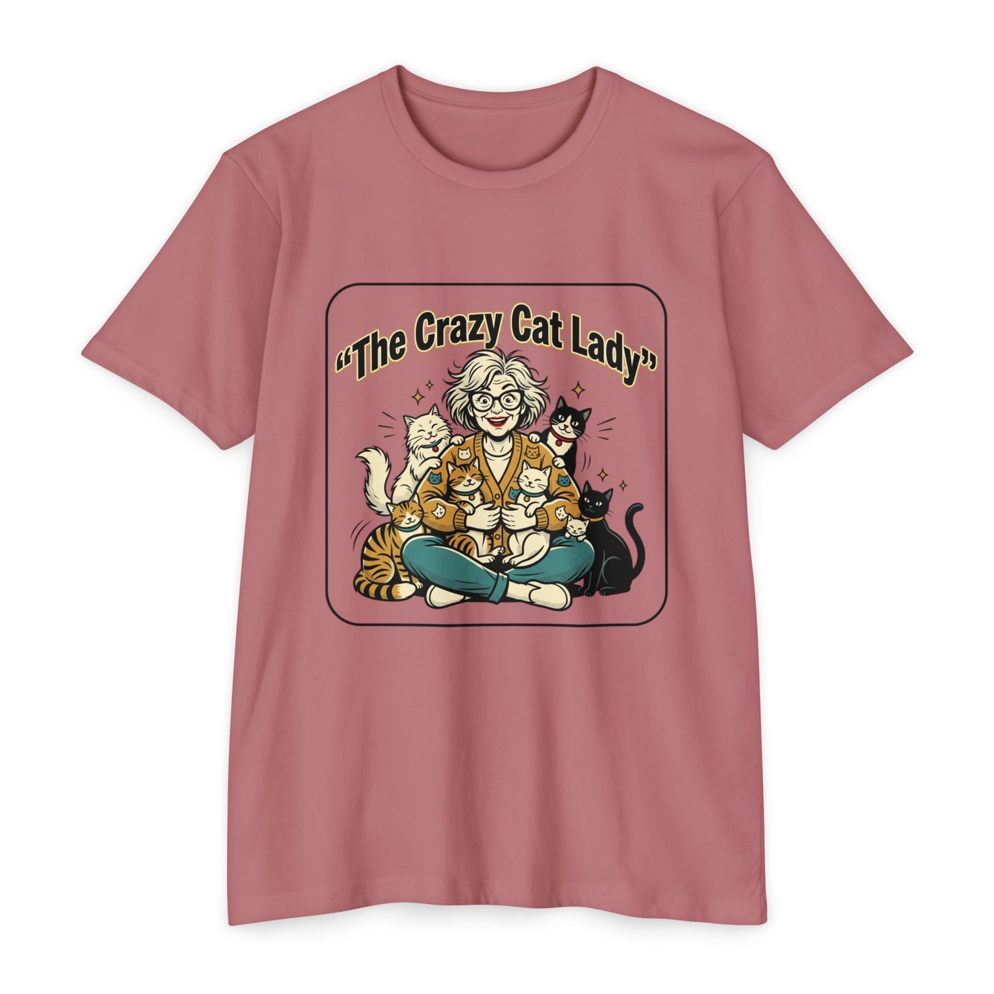 Crazy Cat Lady Retro Cat Mom T-Shirt