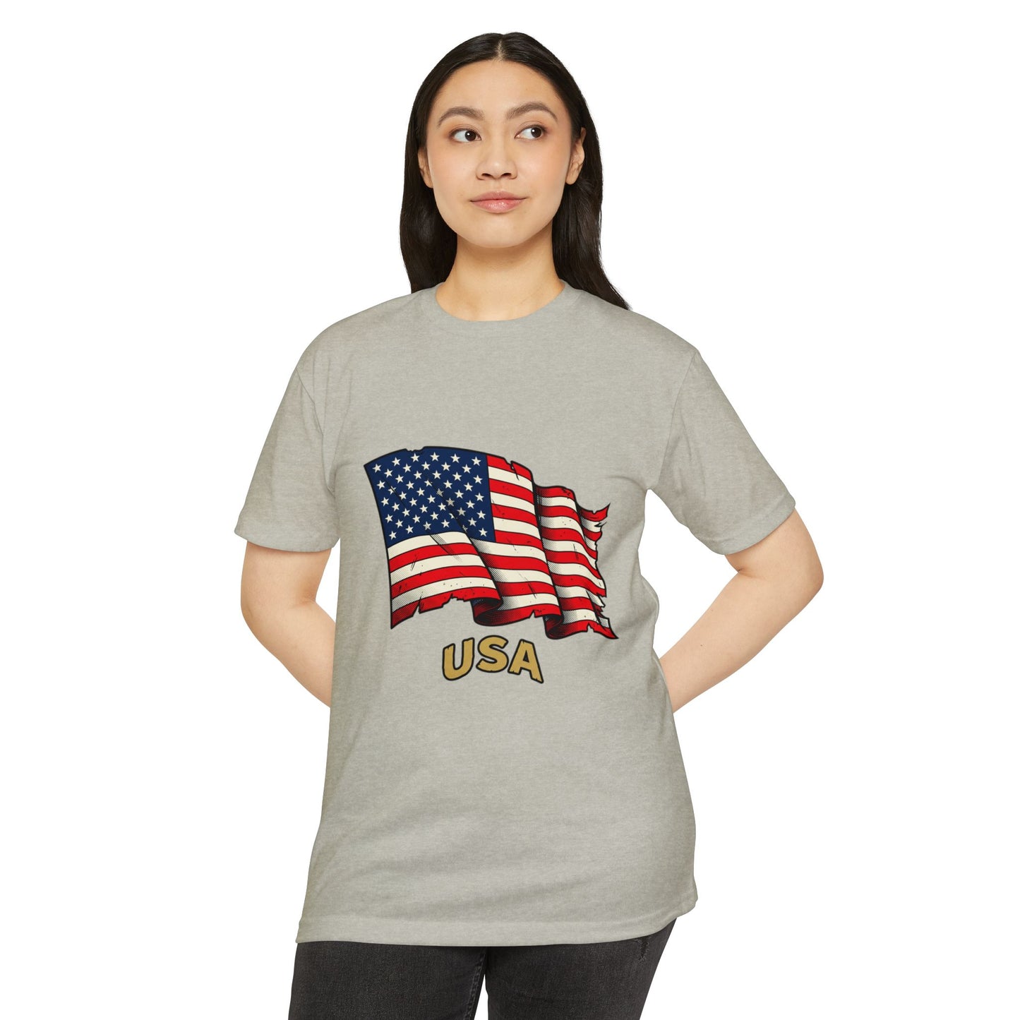 Vintage American Flag T-Shirt — USA Flag Graphic Tee