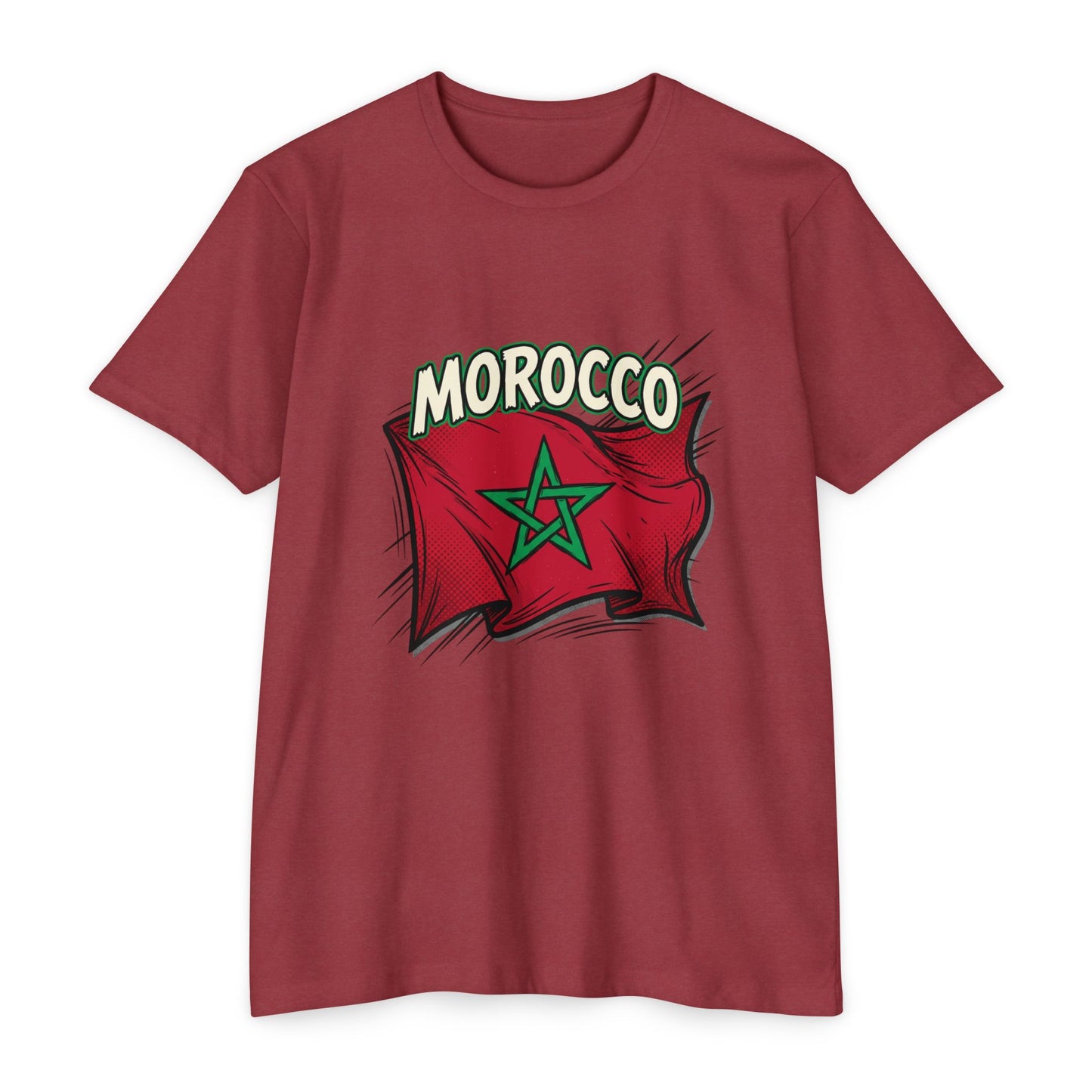 Morocco Flag Vintage Graphic T-Shirt — Moroccan Pride Tee