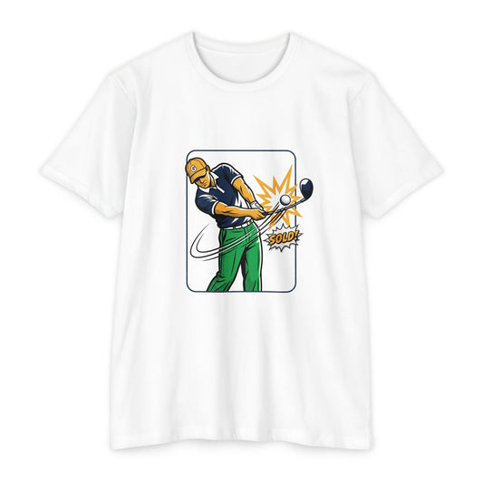 Solid Golfer Illustration Golf Swing T-Shirt