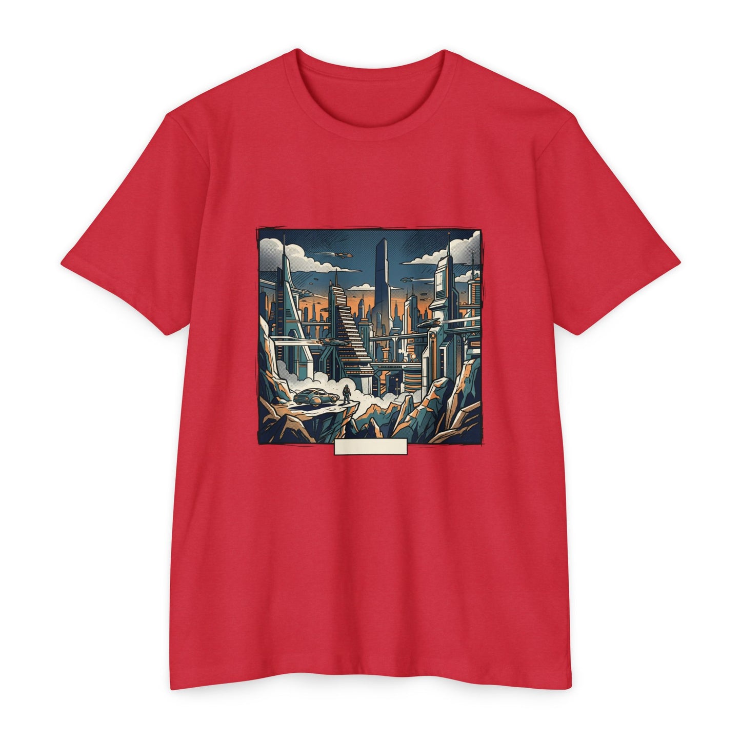 Futuristic Cityscape Retro Sci‑Fi T-Shirt — Retro Sci‑Fi Landscape Tee